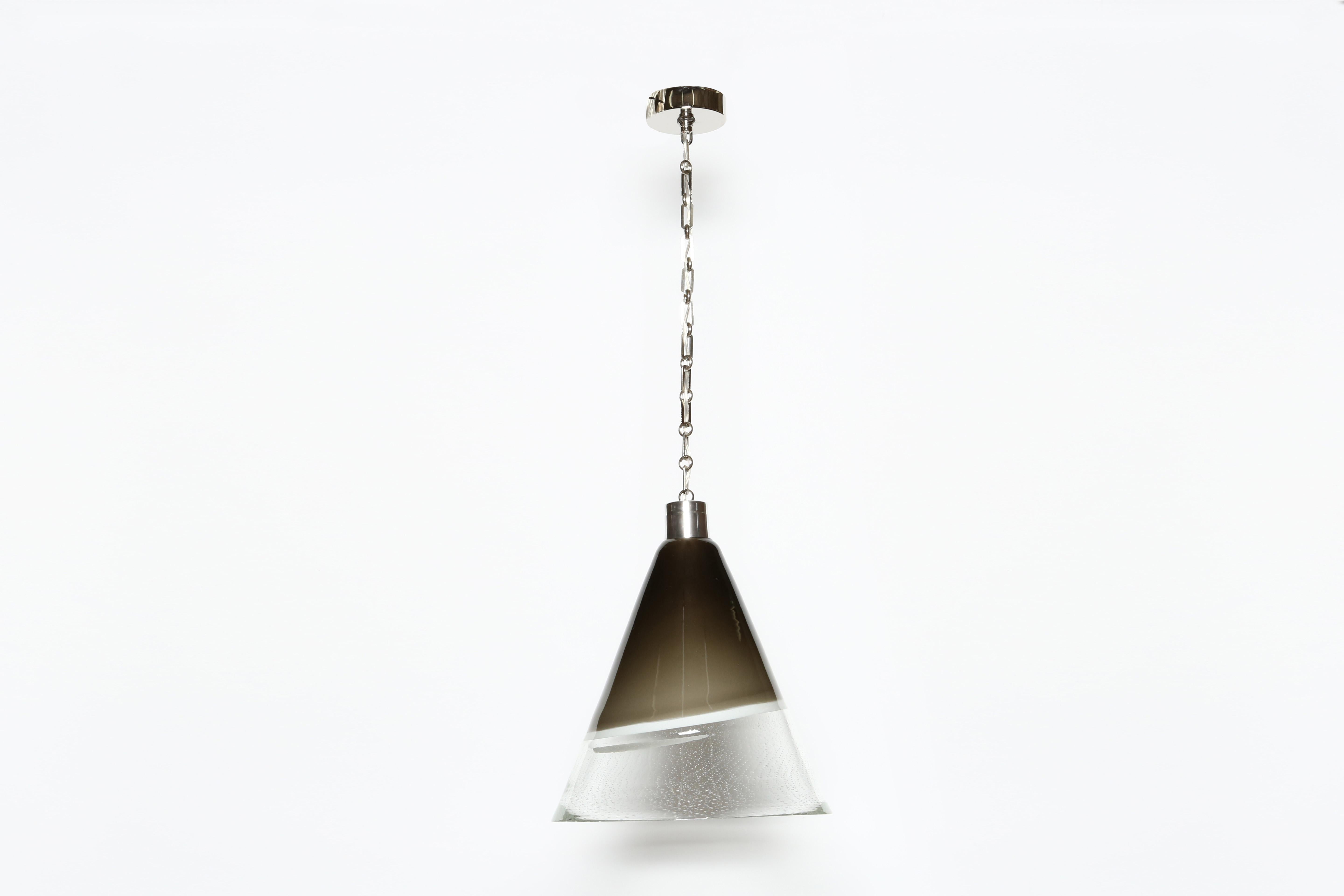 Murano glass ceiling pendant by Fratelli Toso, Italy circa 1960s For Sale 3