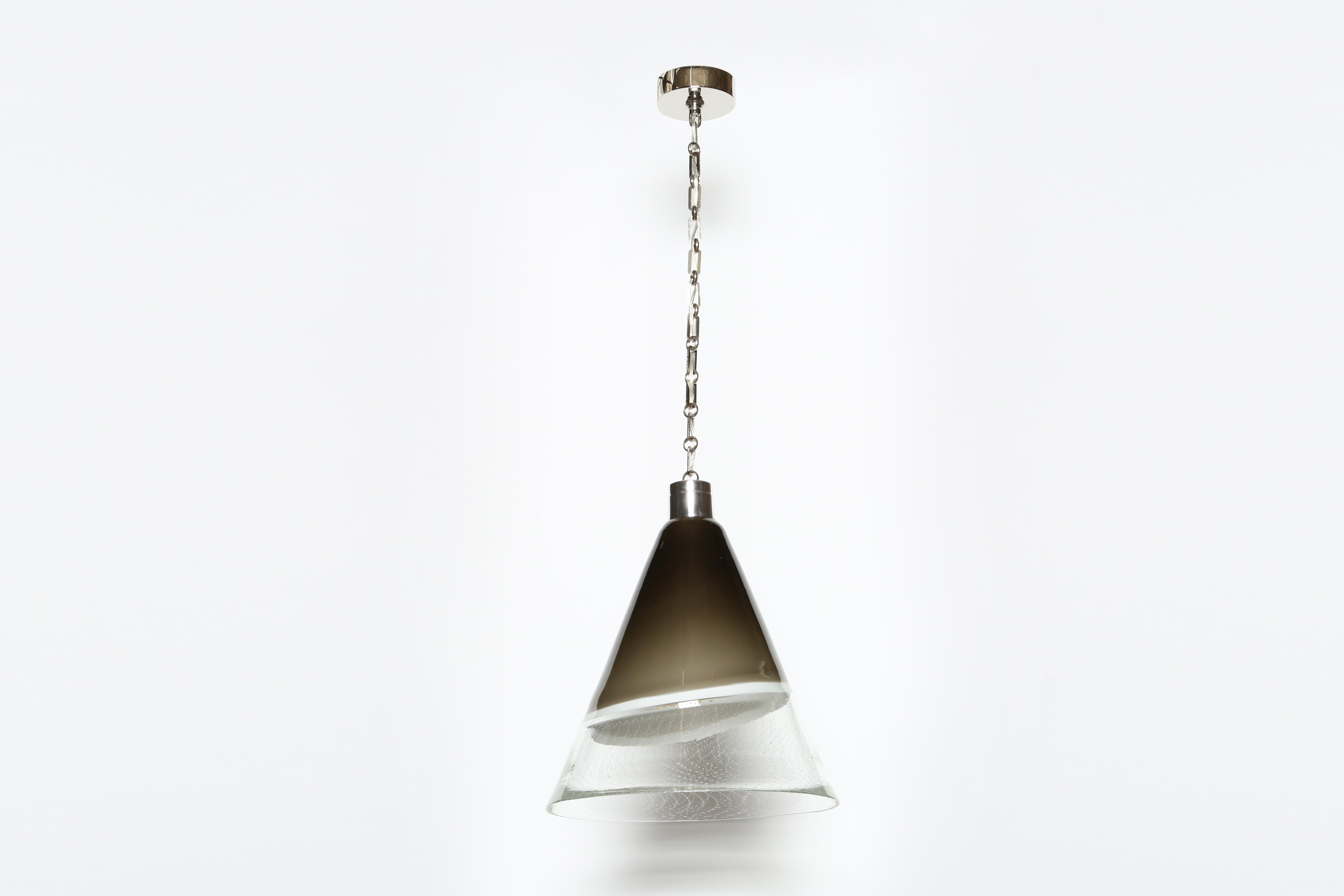 Murano glass ceiling pendant by Fratelli Toso, Italy circa 1960s For Sale 4