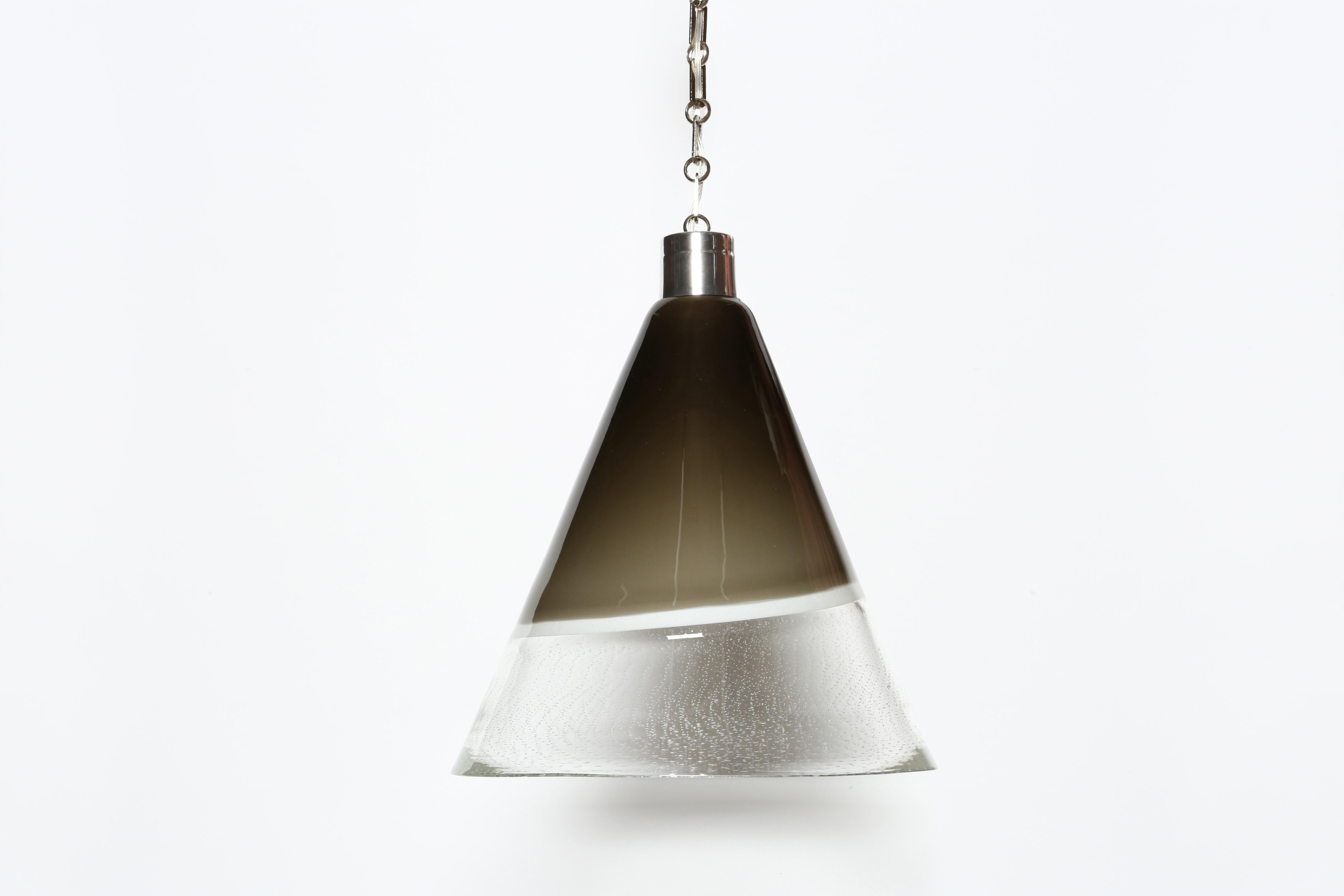 Italian Murano glass ceiling pendant by Fratelli Toso, Italy circa 1960s For Sale