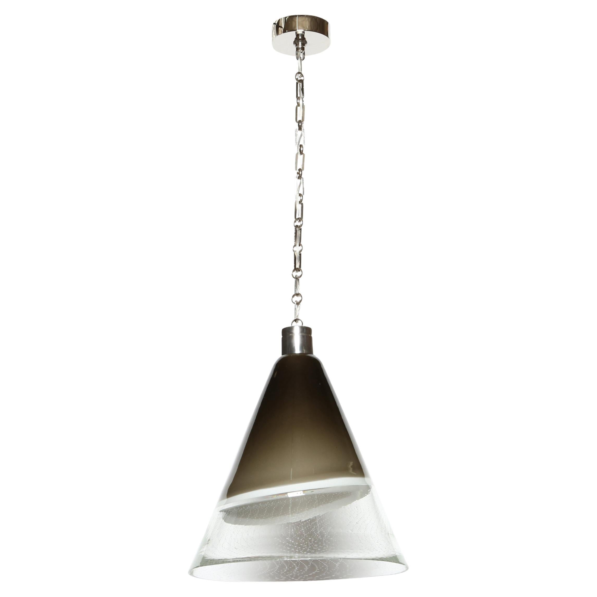 Murano glass ceiling pendant by Fratelli Toso, Italy circa 1960s For Sale