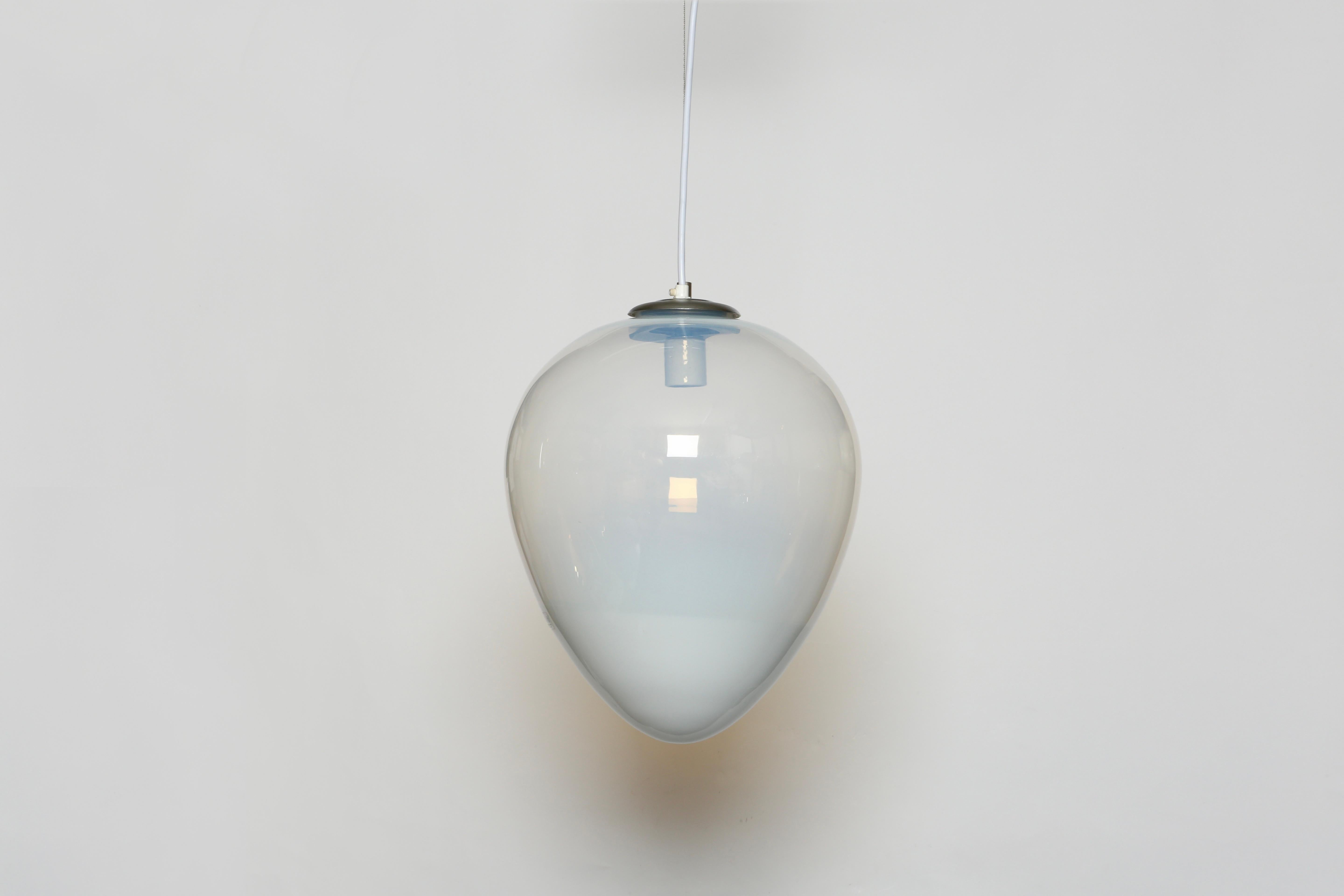 Italian Murano Glass Ceiling Pendant by Leucos For Sale