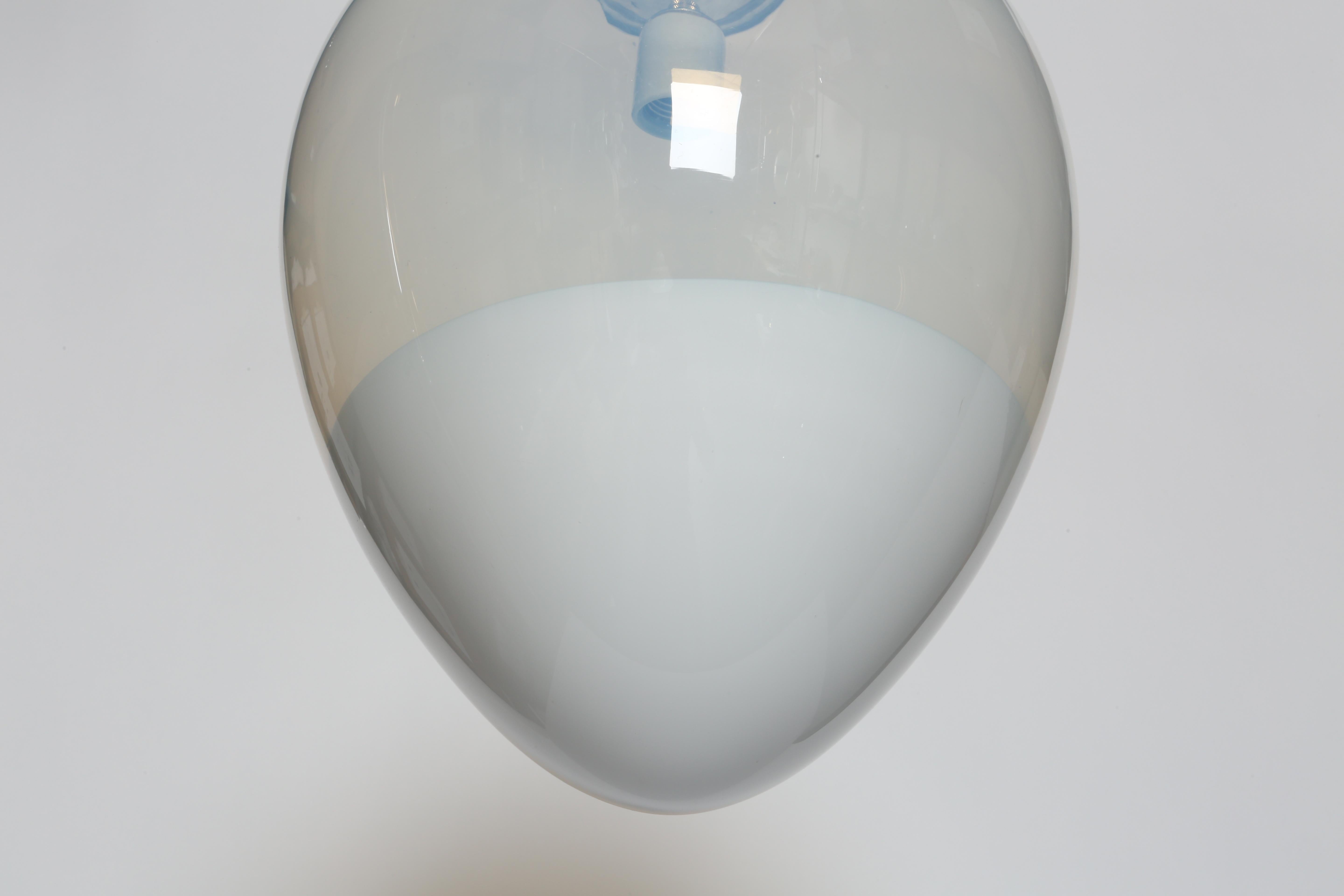 Metallo Ciondolo da soffitto in vetro di Murano di Leucos in vendita