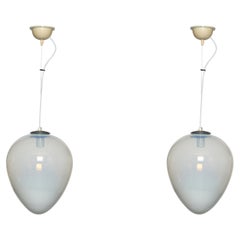 Used Murano Glass Ceiling Pendant by Leucos