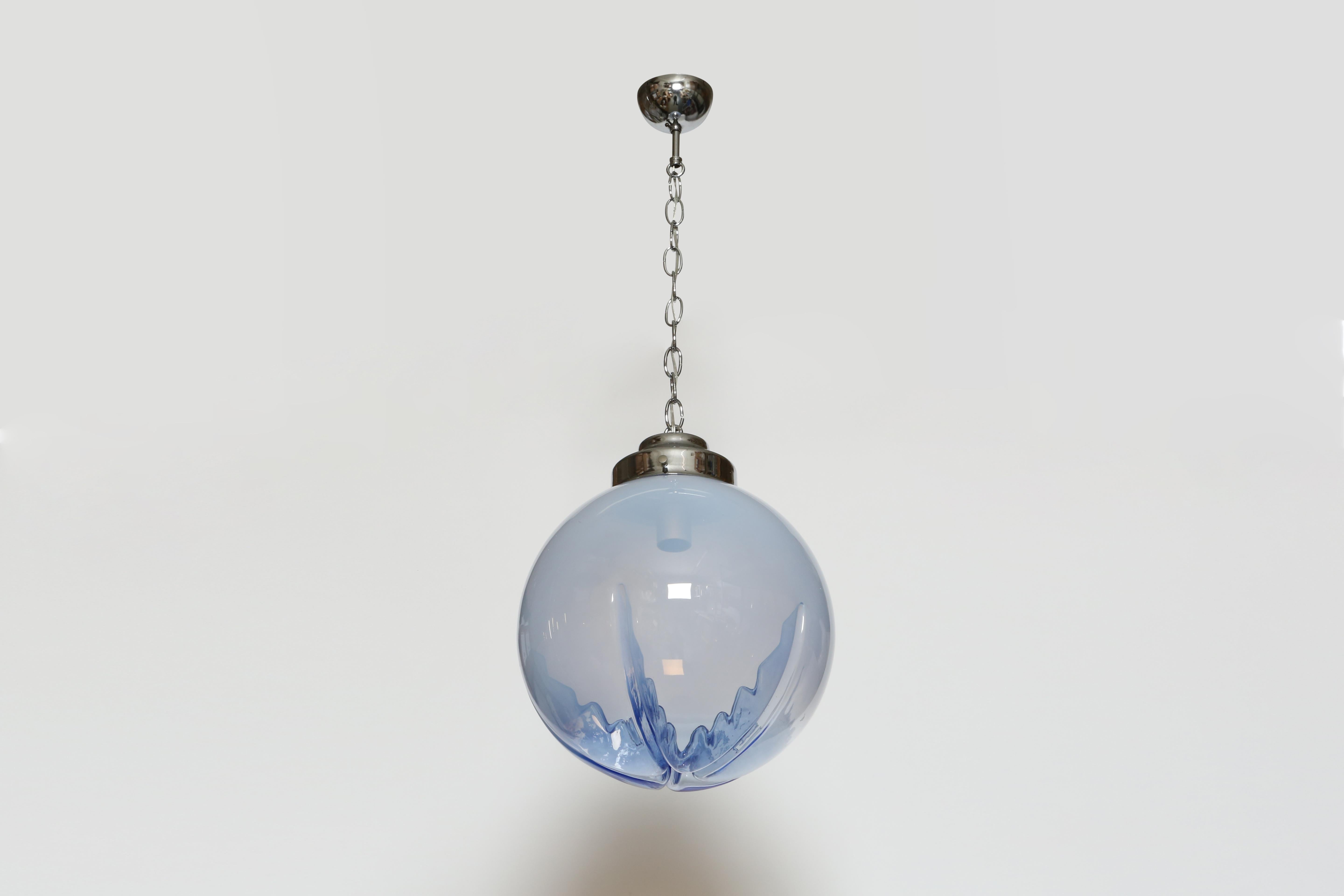 Mid-Century Modern Murano glass ceiling pendant by Mazzega For Sale