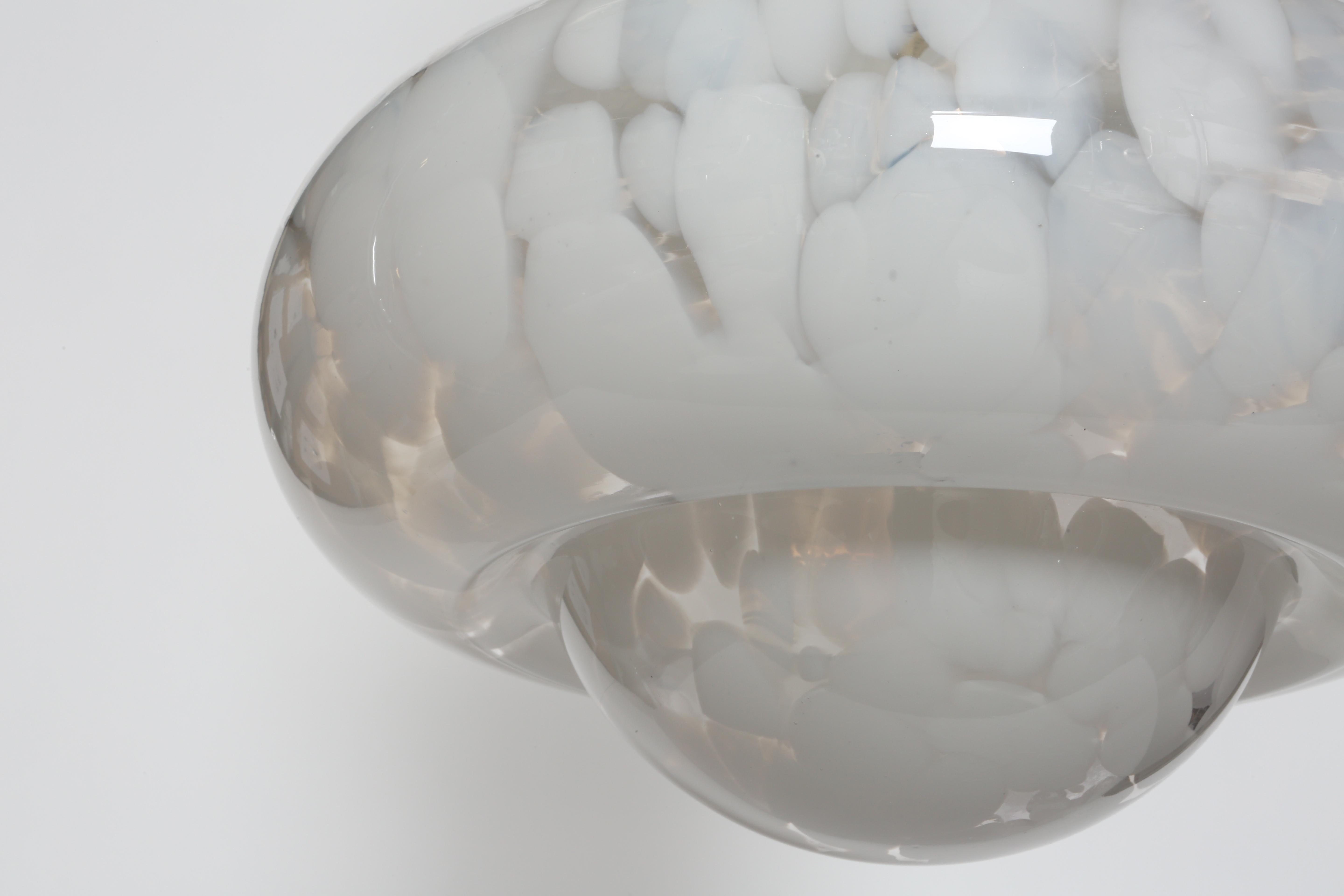 Fine XX secolo Ciondolo da soffitto in vetro di Murano di Mazzega Murano in vendita