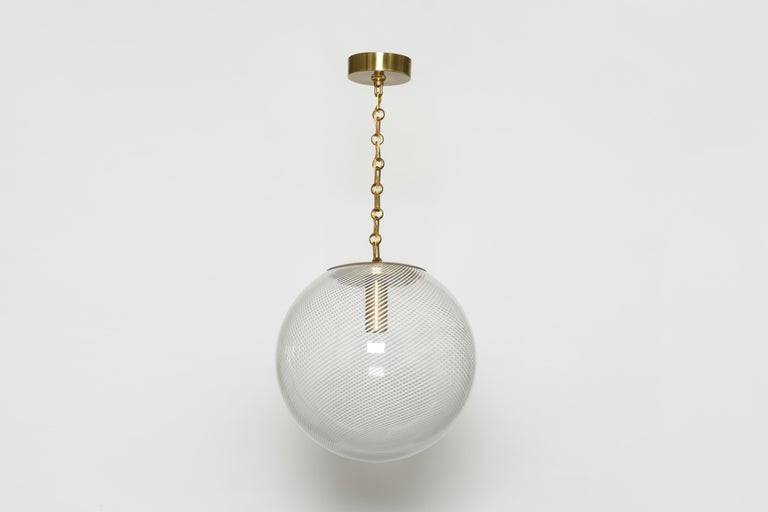Mid-Century Modern Murano Glass Ceiling Pendant For Sale