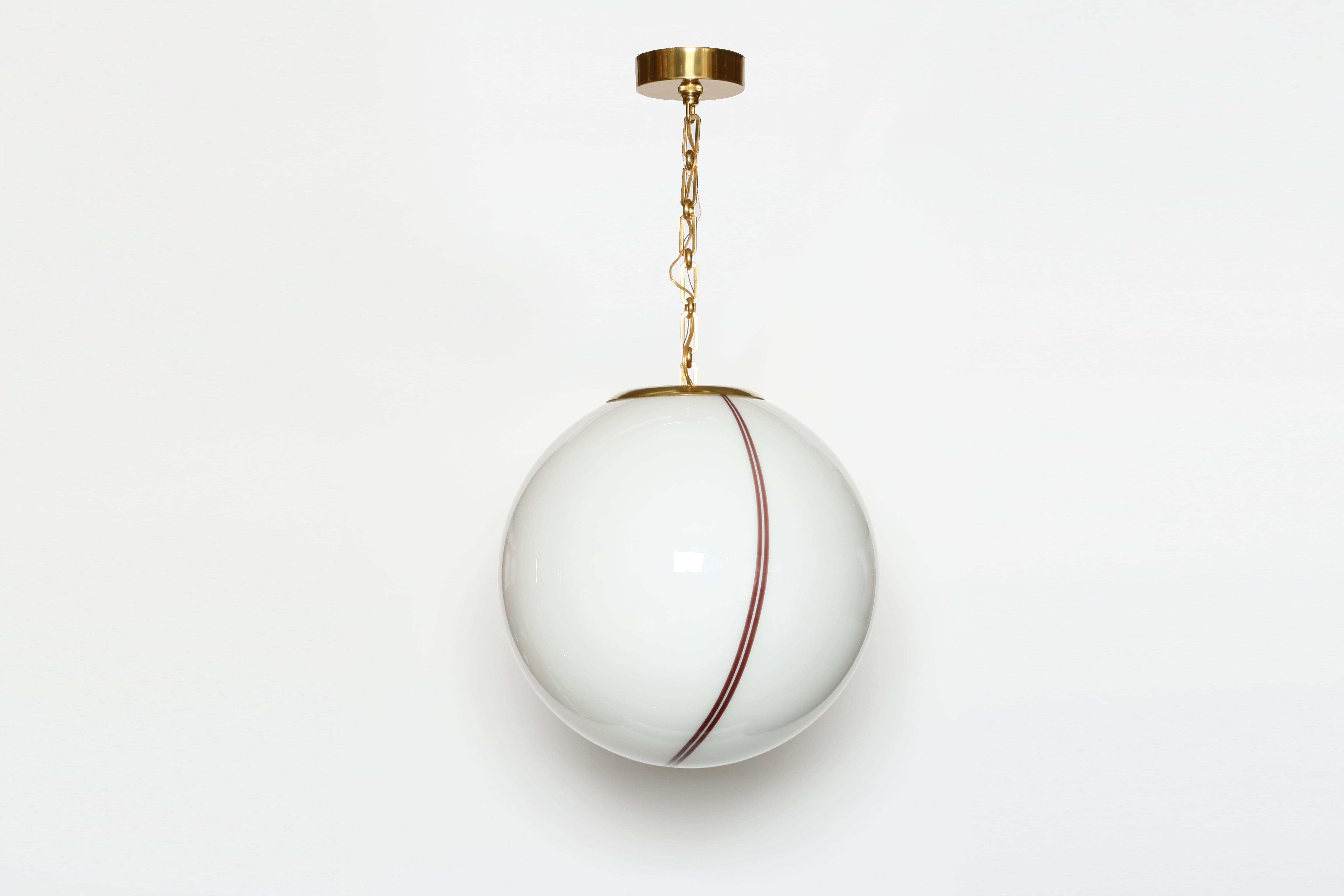 Mid-Century Modern Murano Glass Ceiling Pendant For Sale