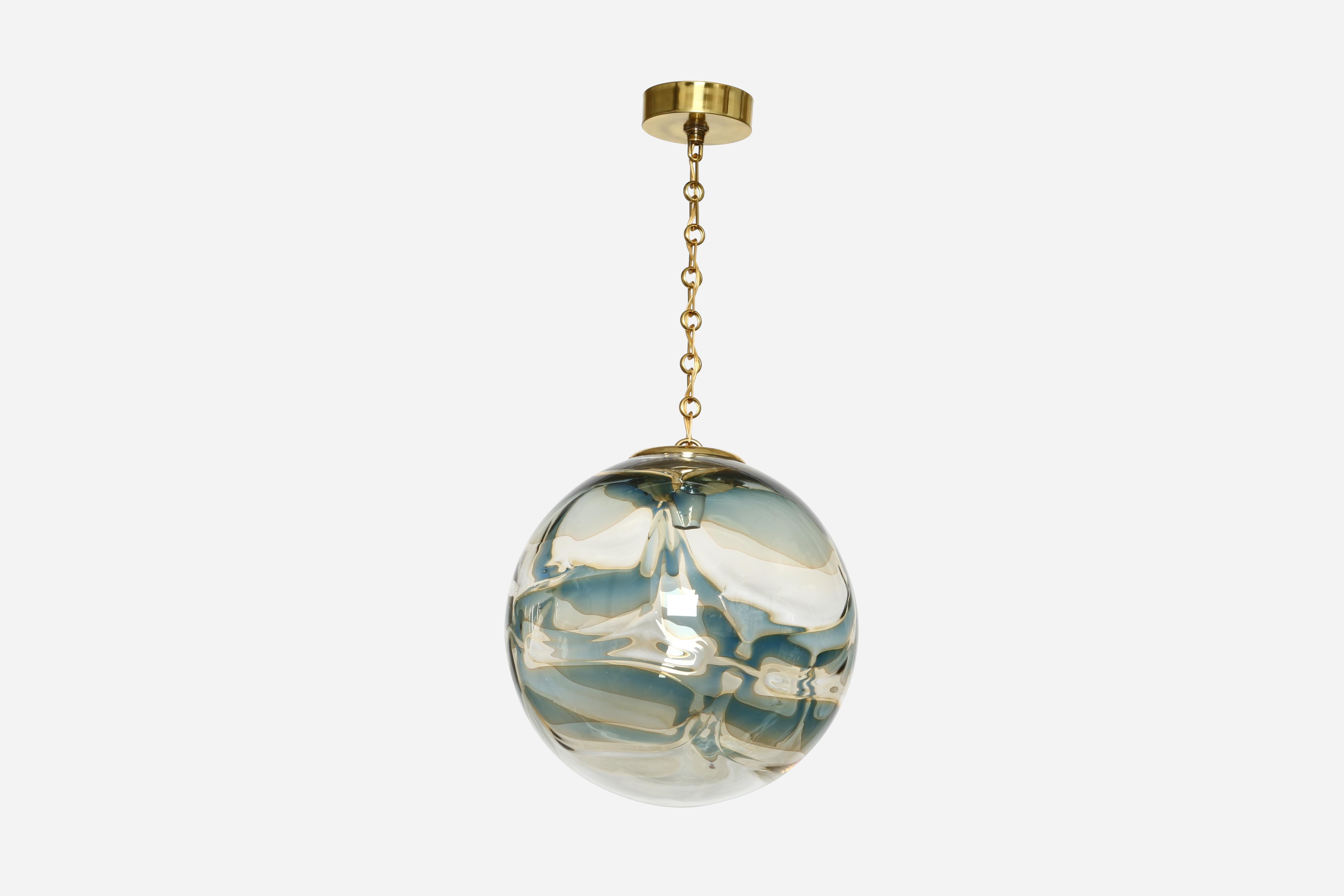 Mid-20th Century Murano Glass Ceiling Pendant