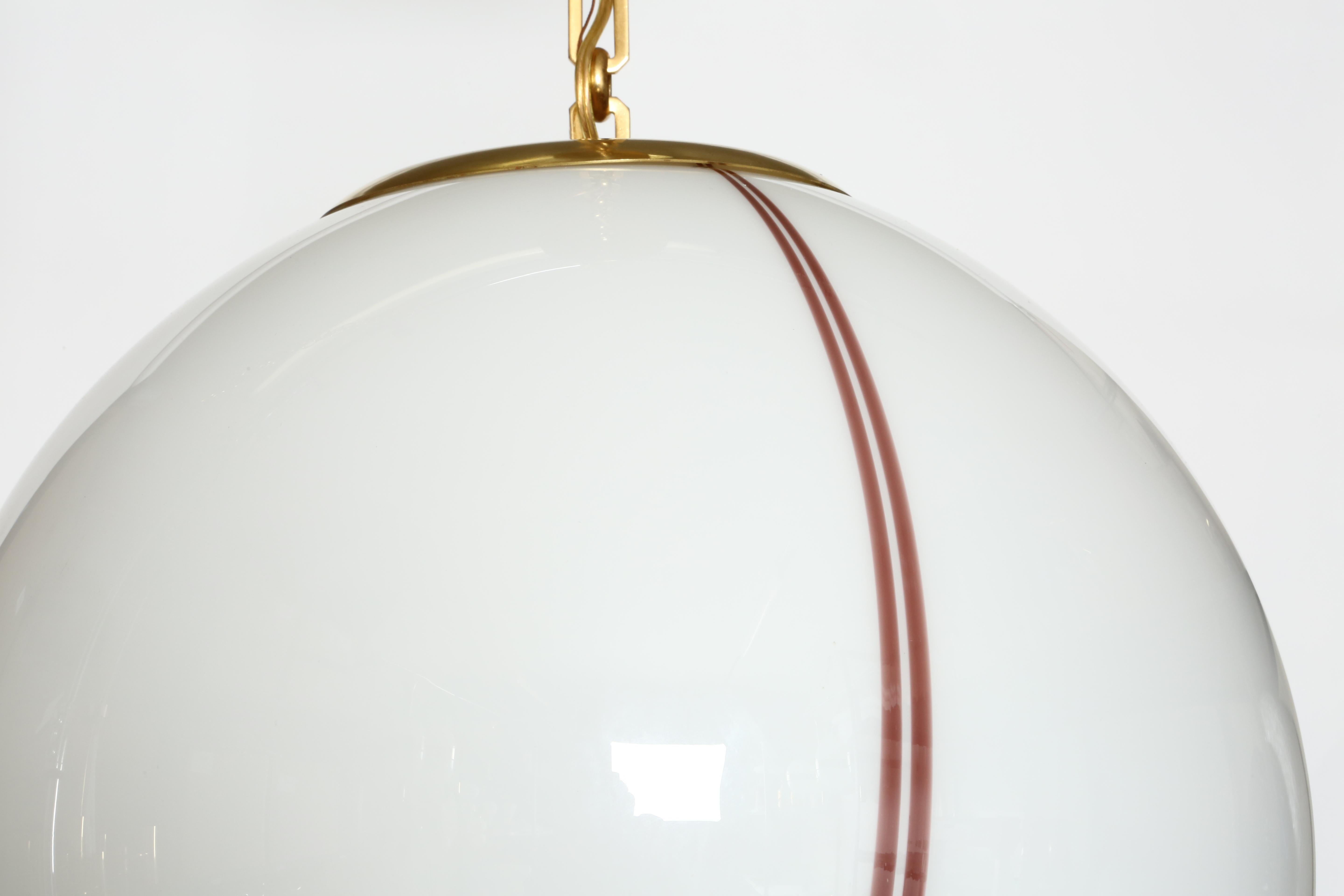 Mid-20th Century Murano Glass Ceiling Pendant For Sale