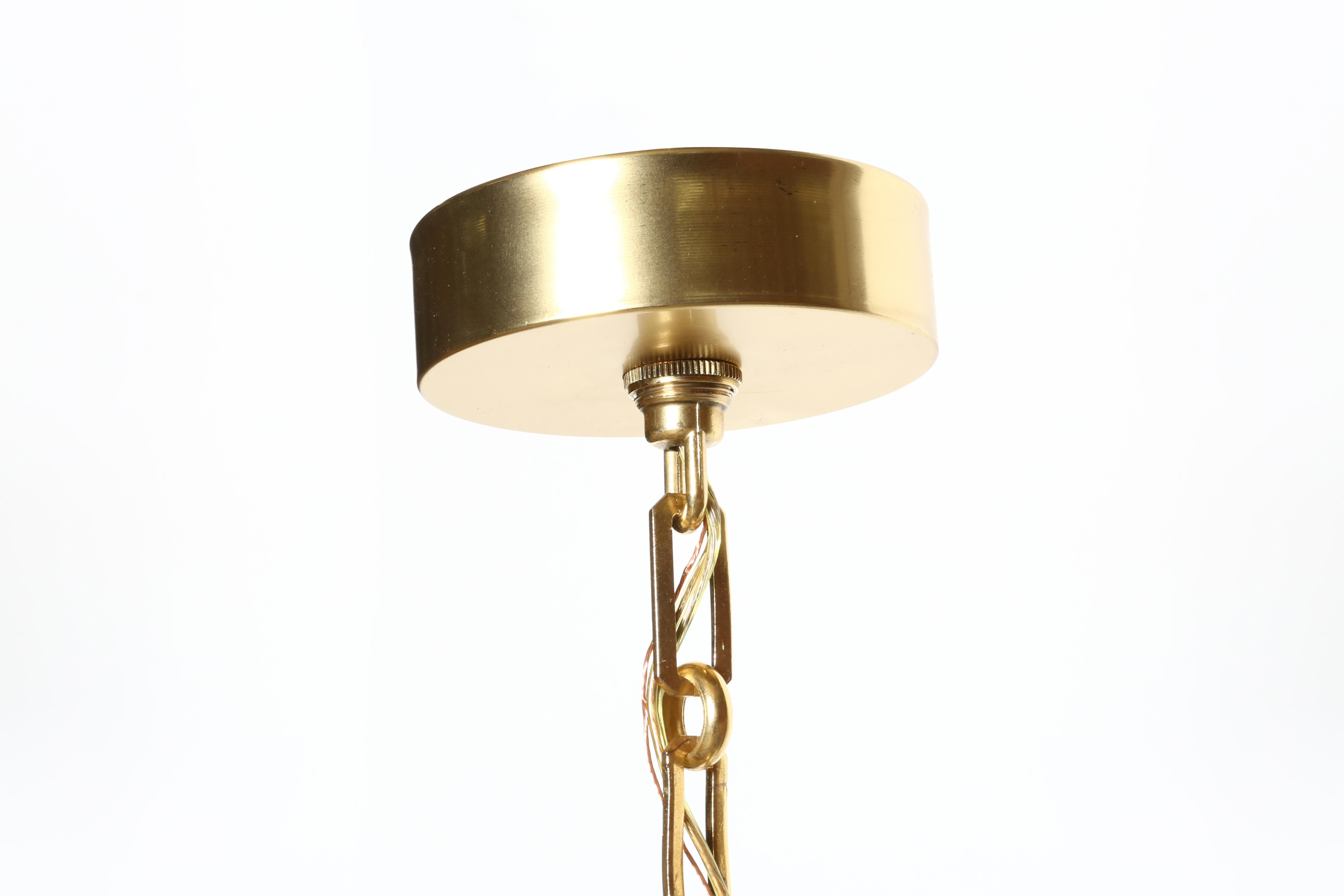 Brass Murano Glass Ceiling Pendant
