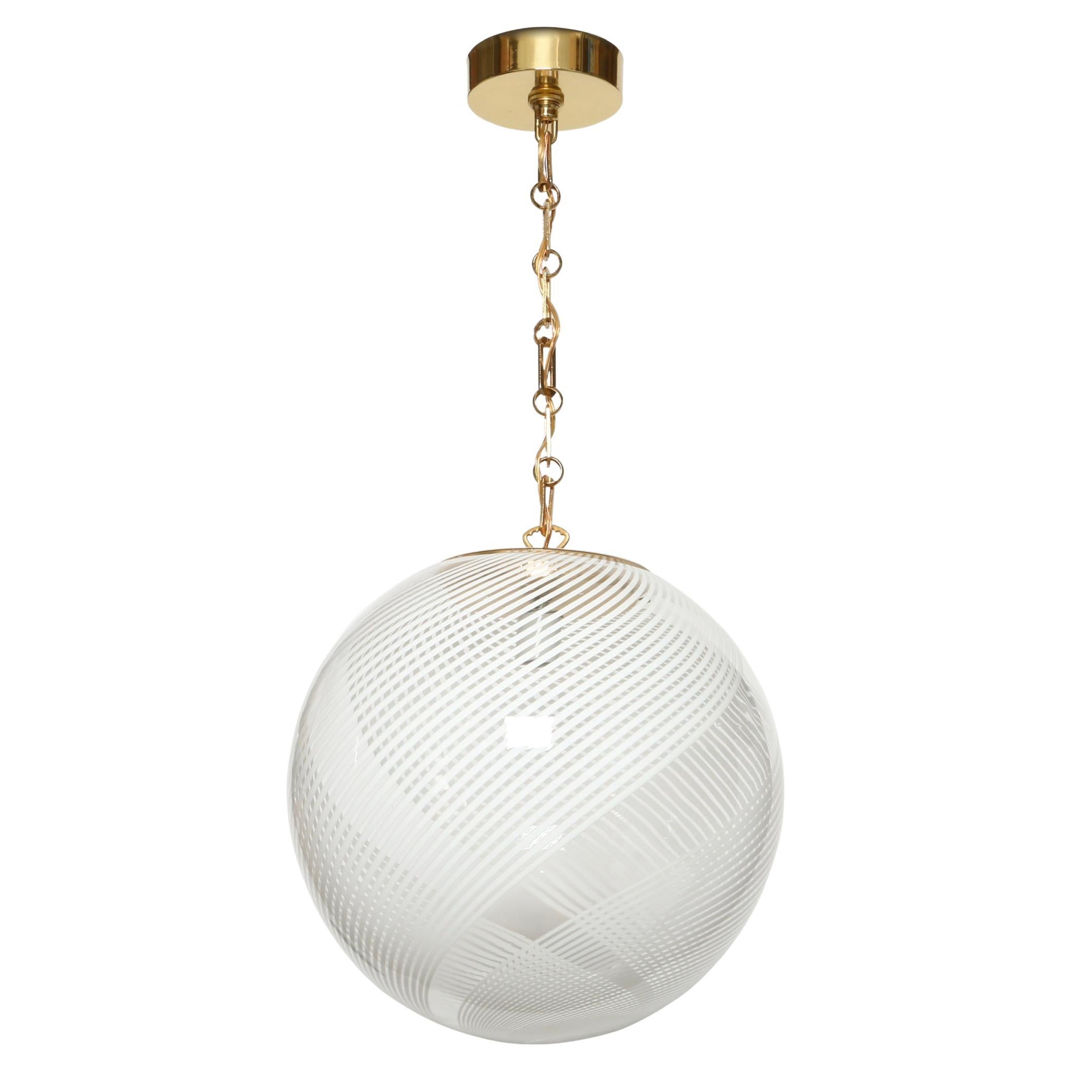 Suspension de plafond en verre de Murano, Italie, années 1960