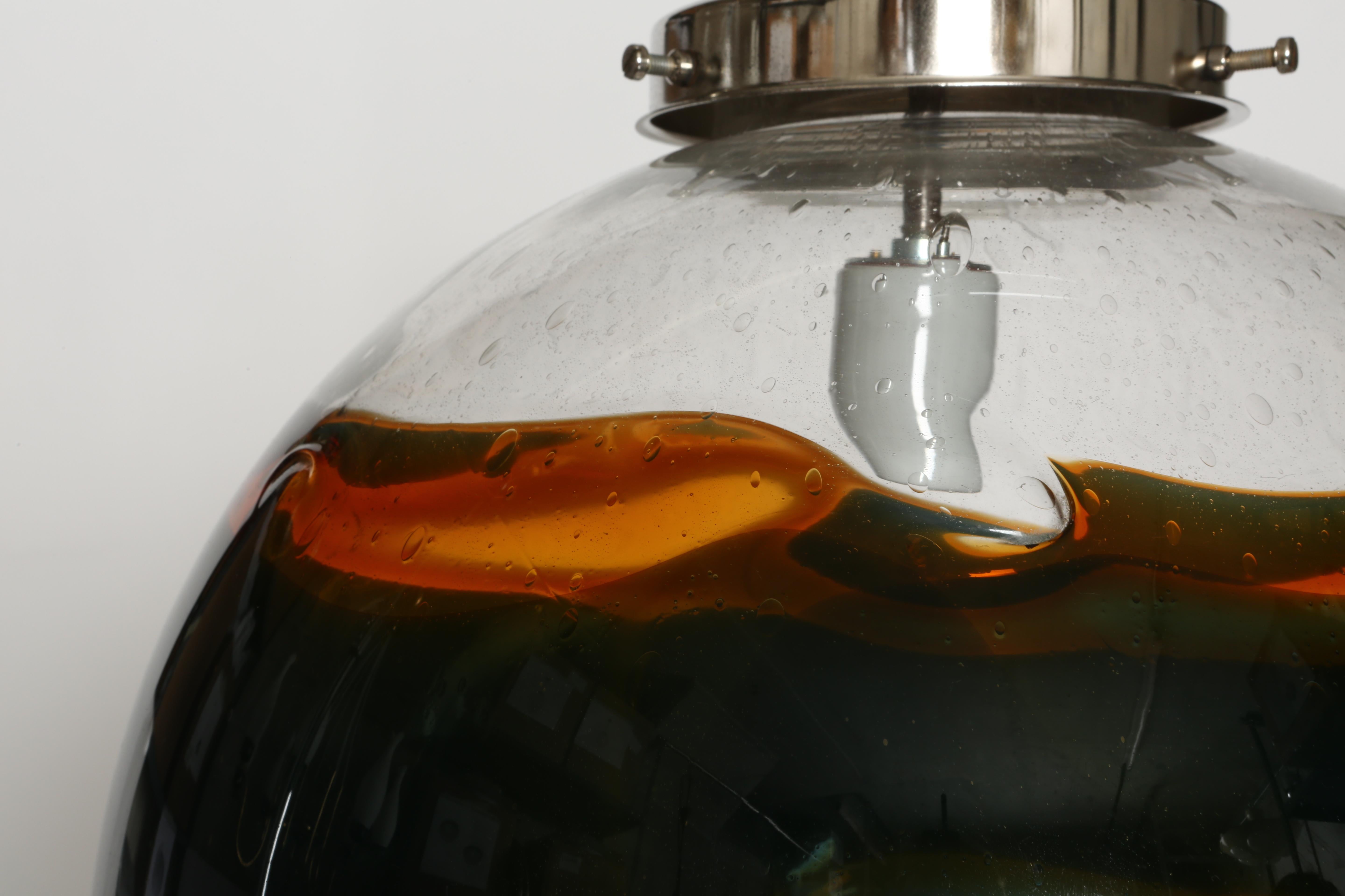 Murano Glass Ceiling Pendant, Italy circa 1960s For Sale 7