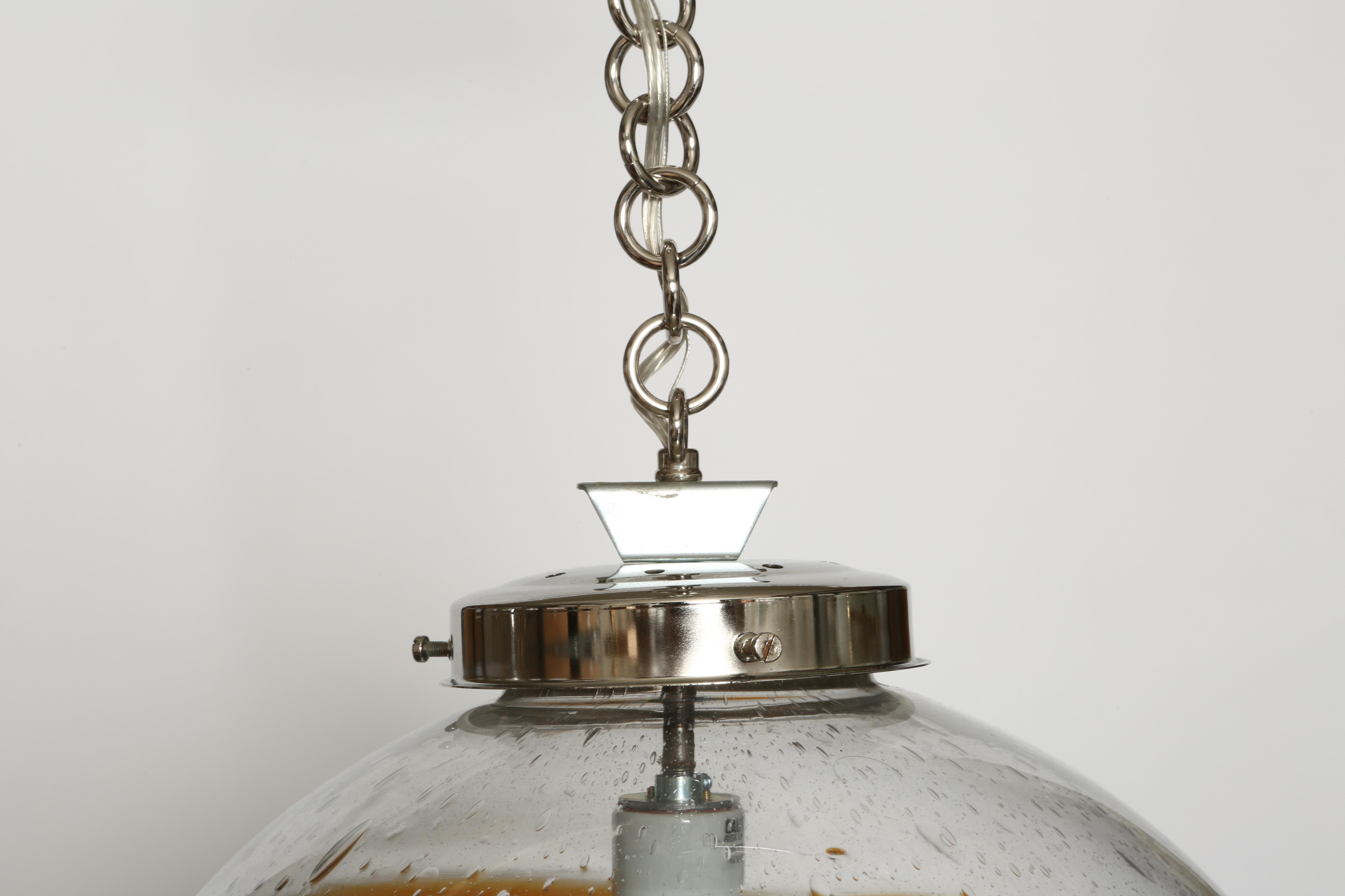 Murano Glass Ceiling Pendant, Italy circa 1960s For Sale 11
