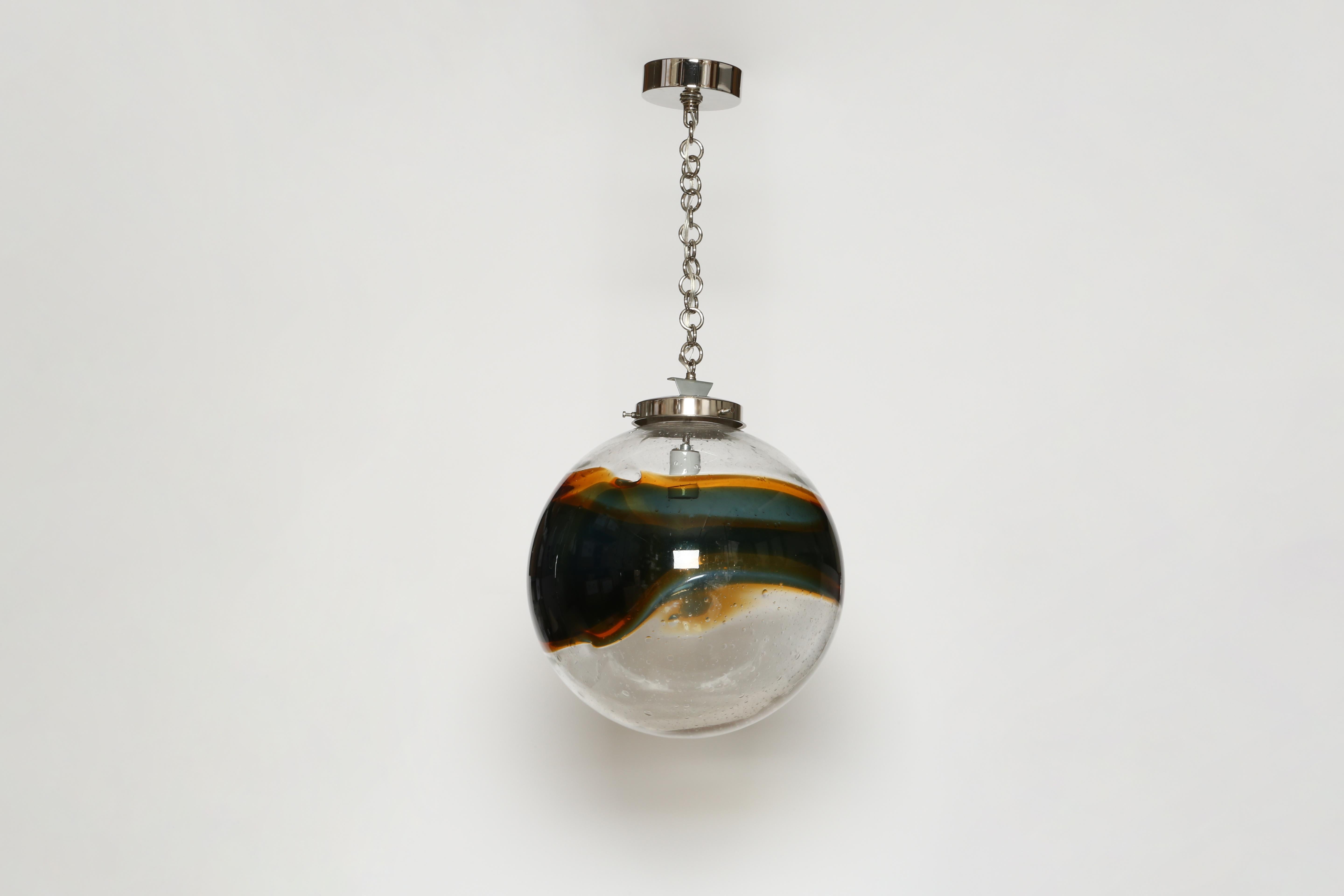 Mid-Century moderno Pendente da soffitto in vetro di Murano, Italia circa 1960 in vendita