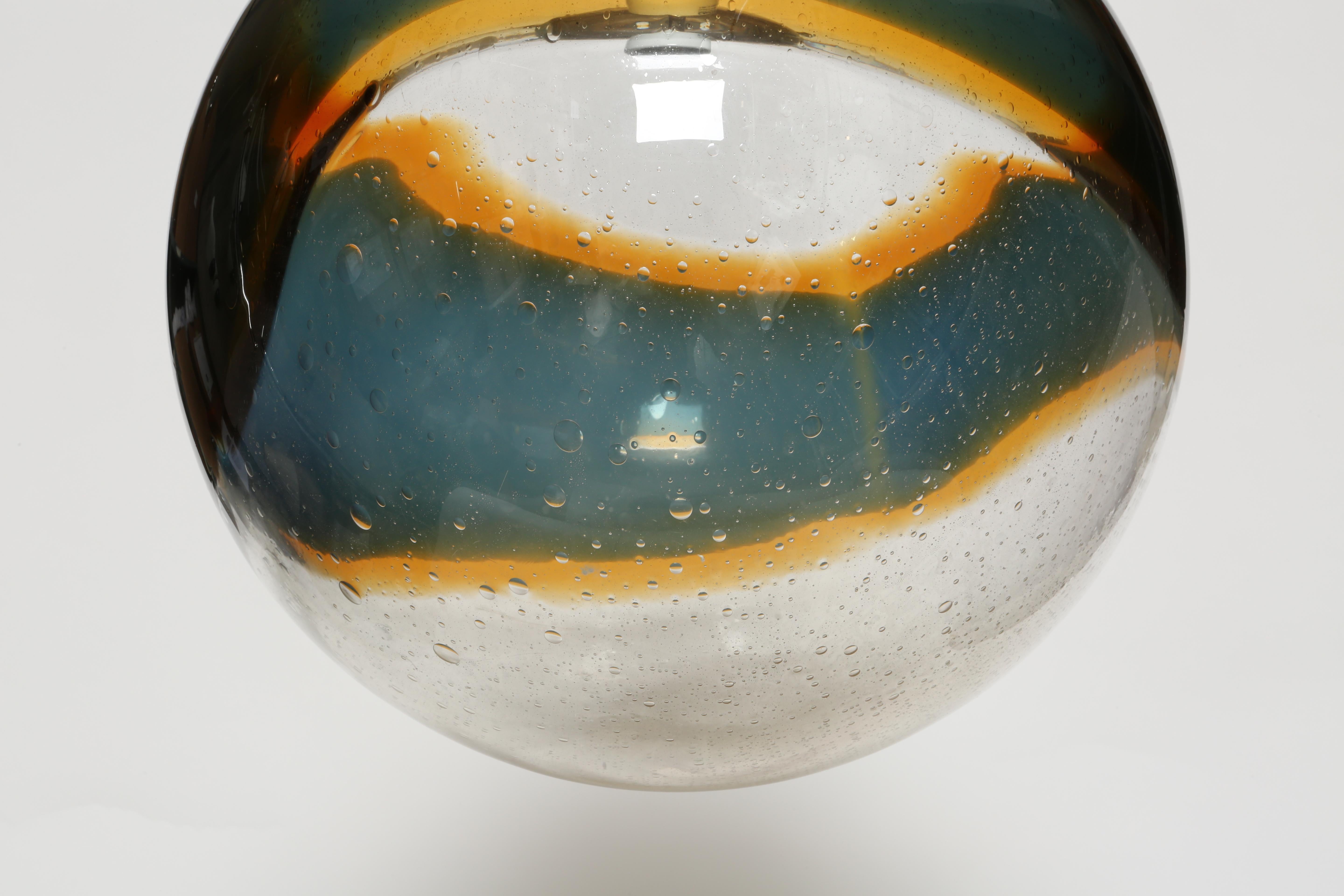 Murano Glass Ceiling Pendant, Italy circa 1960s For Sale 1