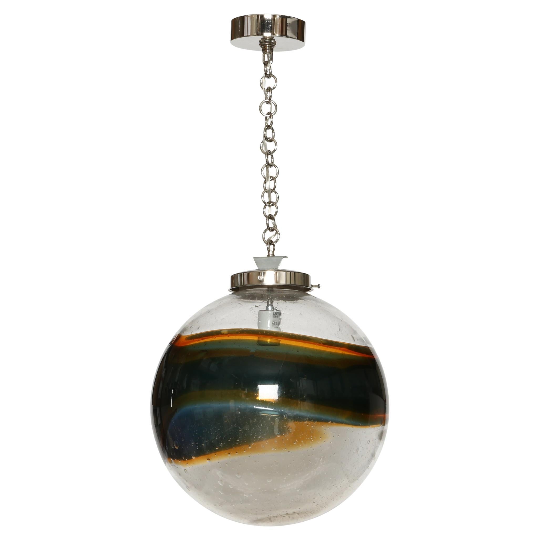 Murano Glass Ceiling Pendant, Italy circa 1960s For Sale
