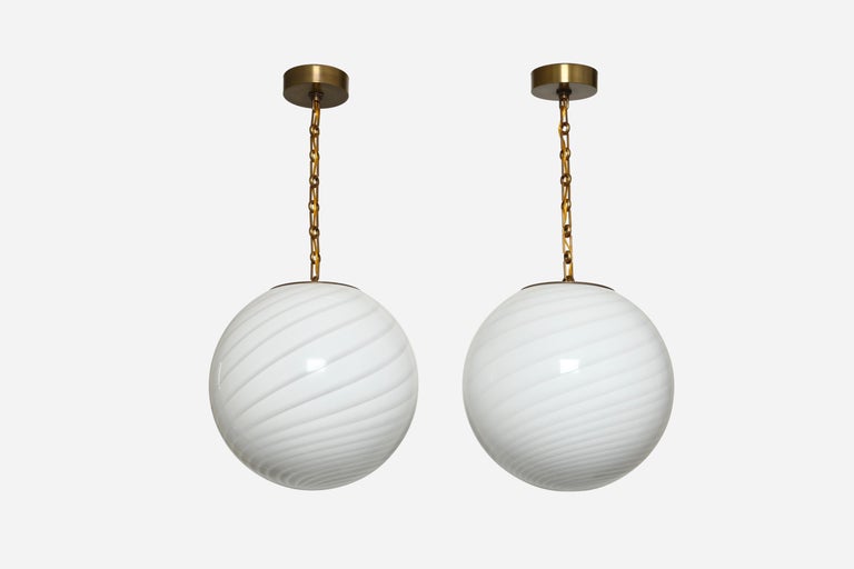 Mid-Century Modern Murano Glass Ceiling Pendants For Sale