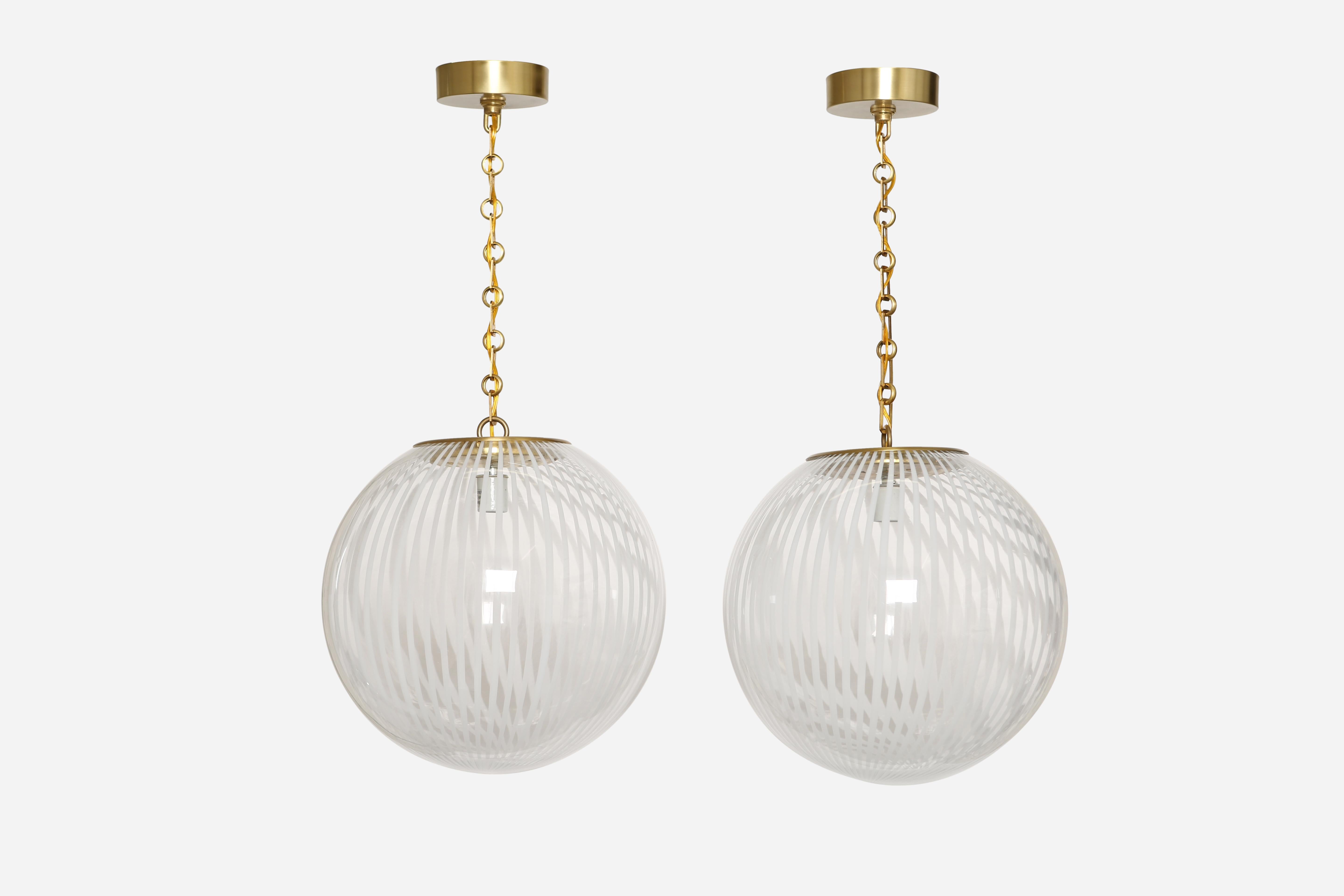 Mid-Century Modern Murano Glass Ceiling Pendants For Sale