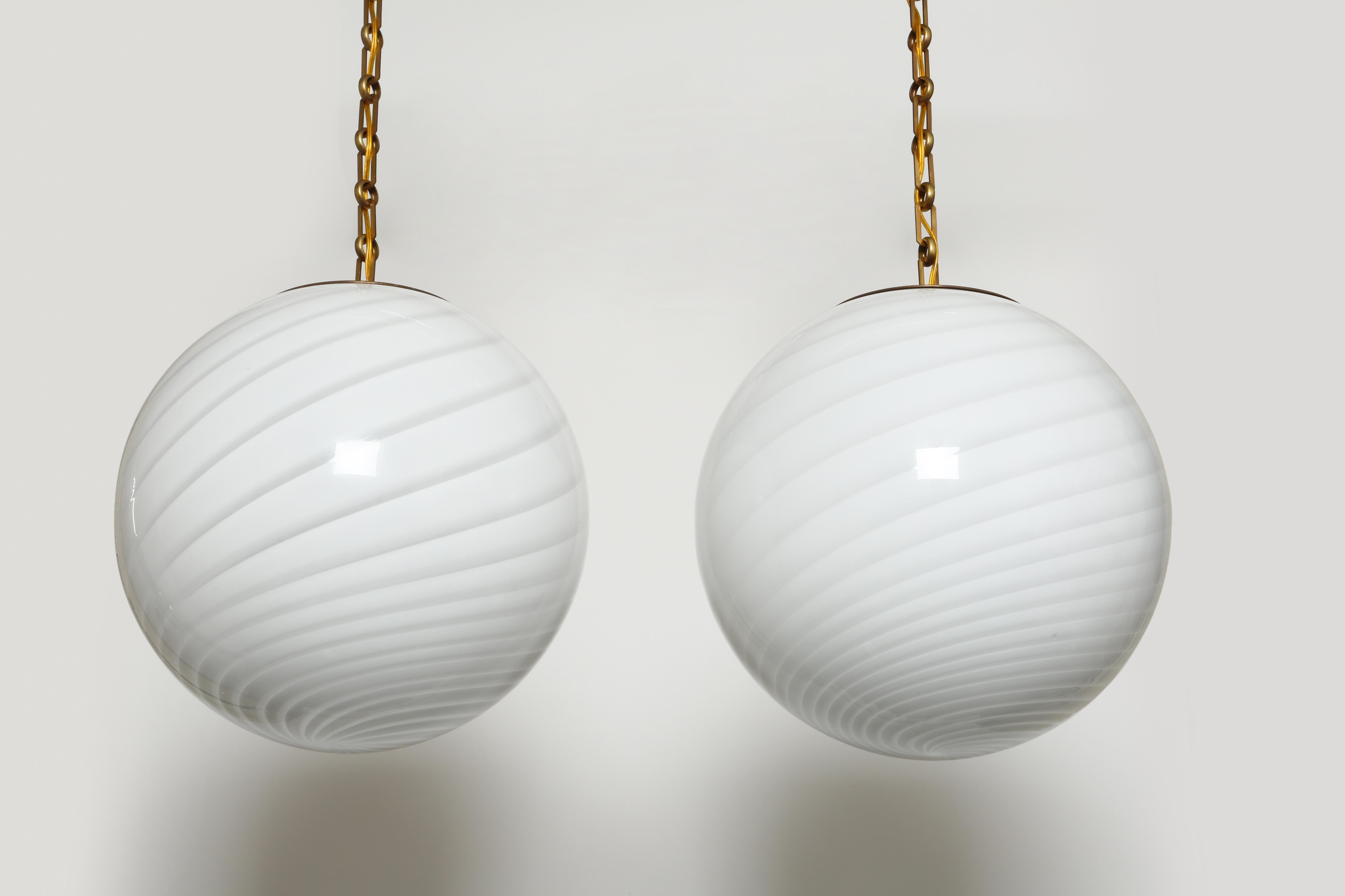 Hand-Crafted Murano Glass Ceiling Pendants For Sale