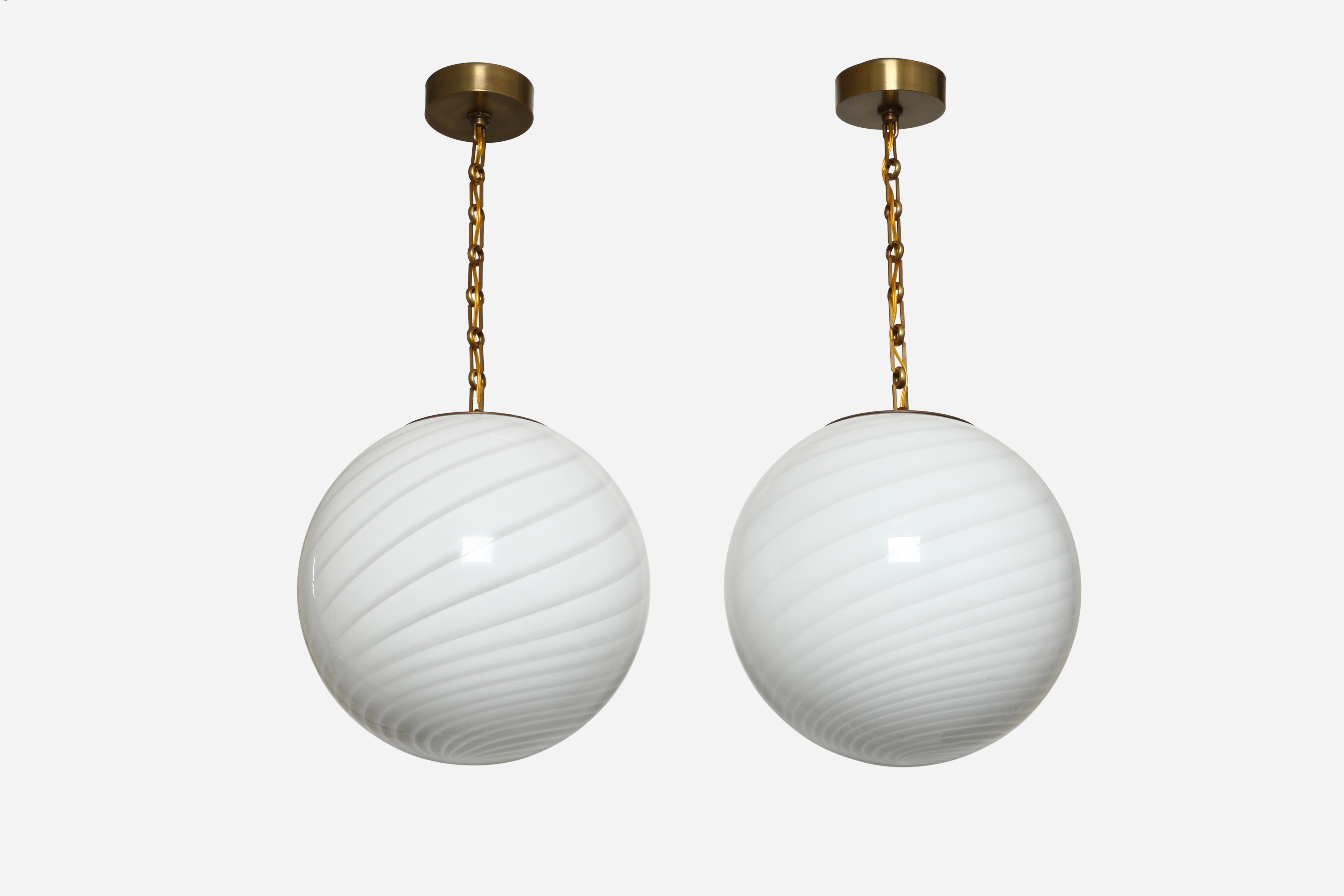 Mid-Century moderno Ciondoli da soffitto in vetro di Murano, Italia in vendita