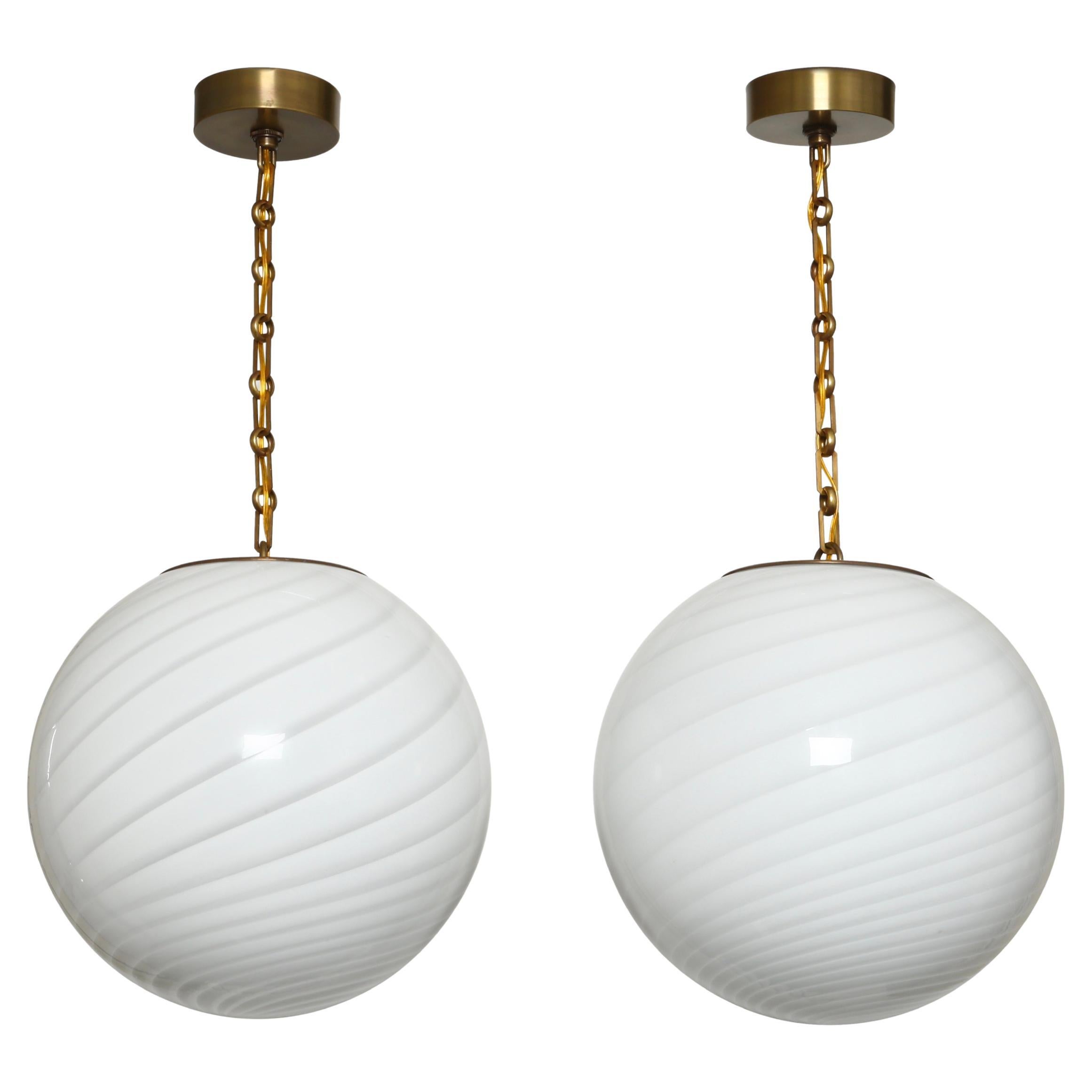 Murano Glass Ceiling Pendants, Italy