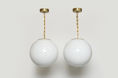 Sospensioni a soffitto in vetro di Murano, Italia