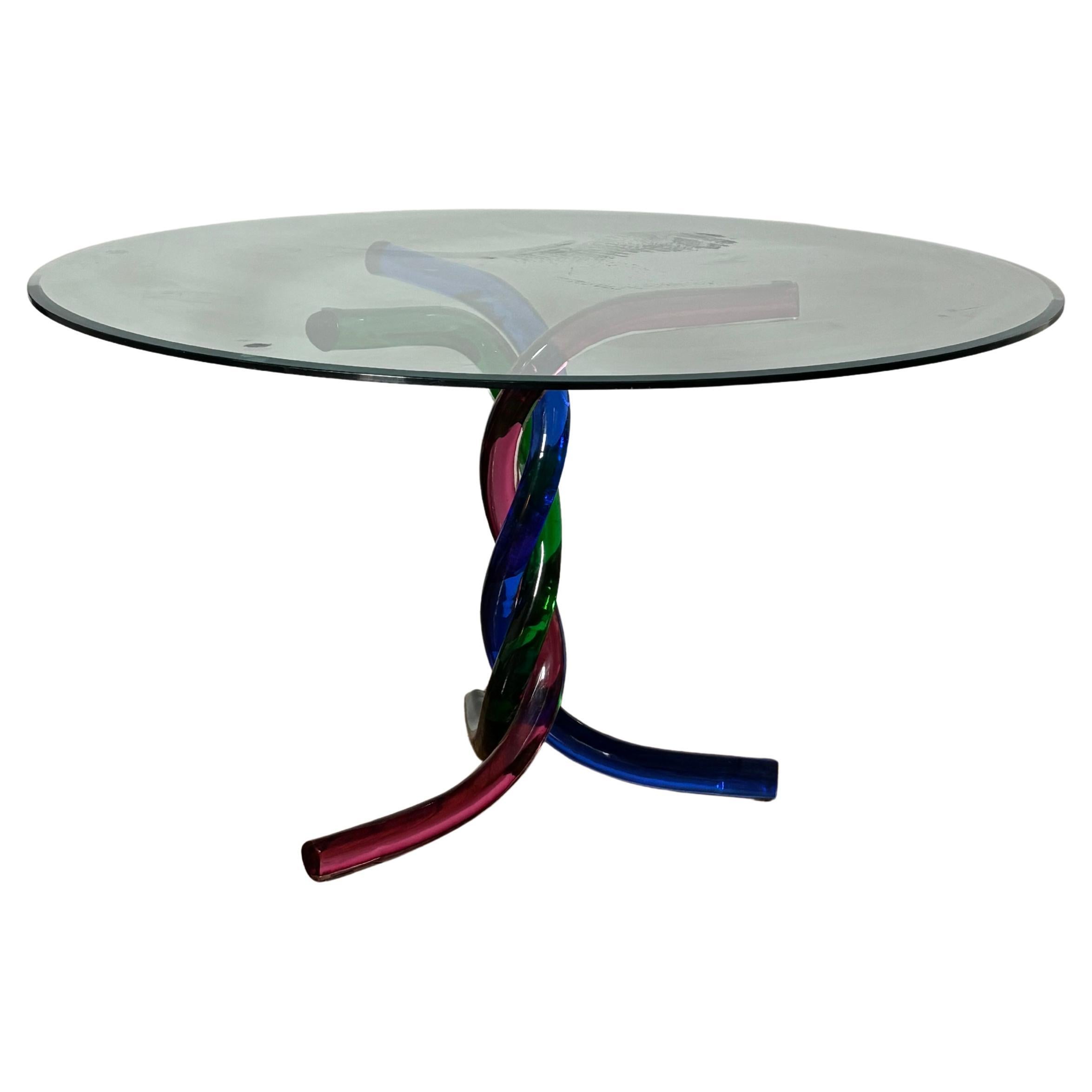 Murano Glass Center Table by Seguso, Modern Design, Italy, 1970s For Sale