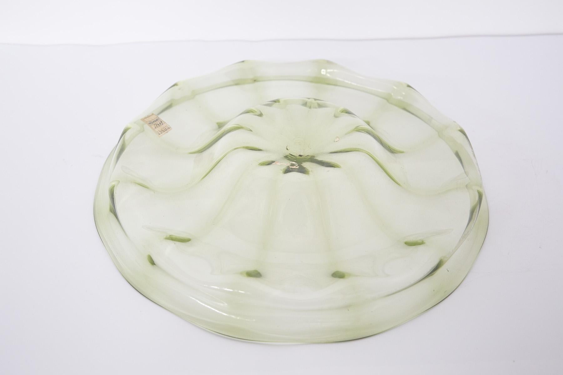 Centre de table en verre de Murano attr. à Vittorio Zecchin Bon état - En vente à Milano, IT