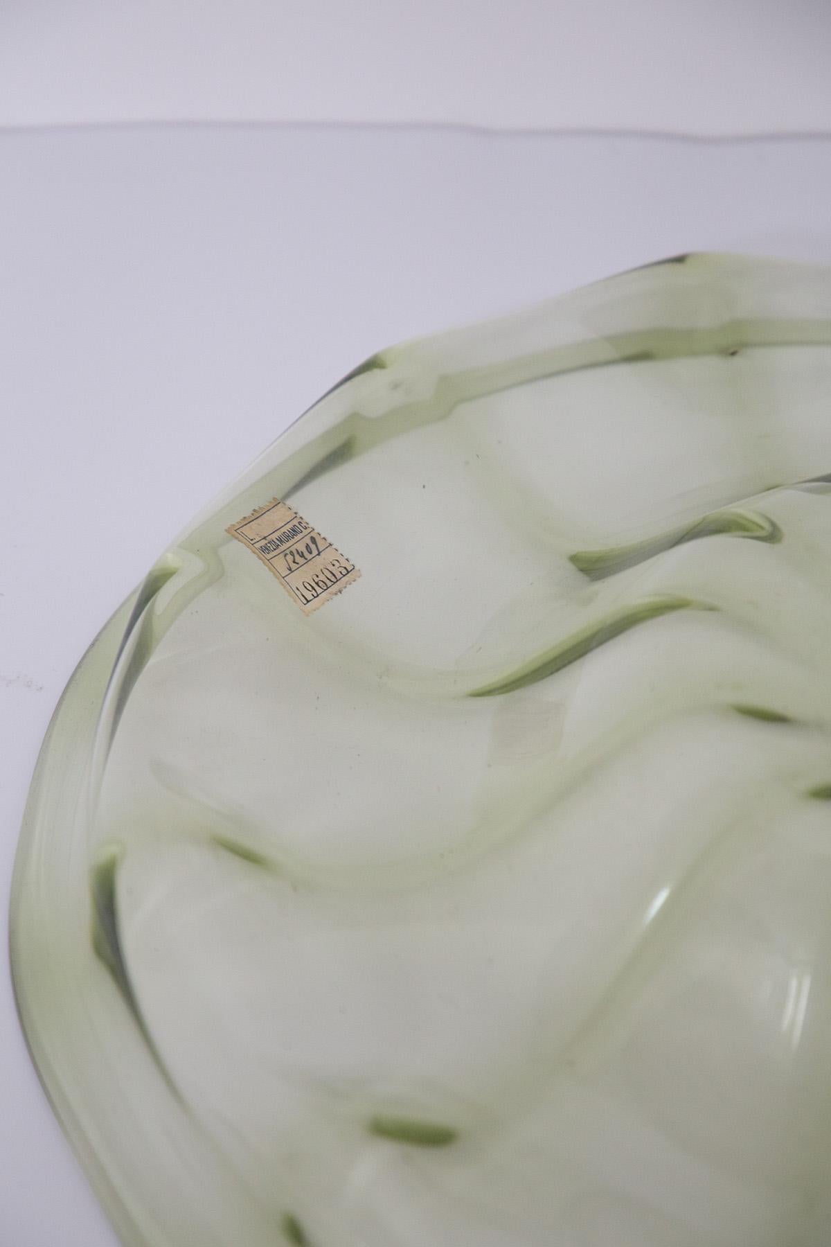 Verre de Murano Centre de table en verre de Murano attr. à Vittorio Zecchin en vente
