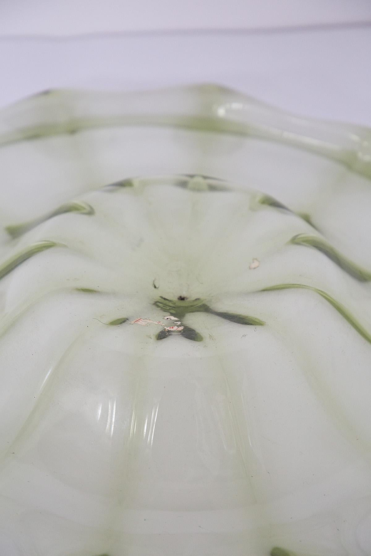 Centre de table en verre de Murano attr. à Vittorio Zecchin en vente 2