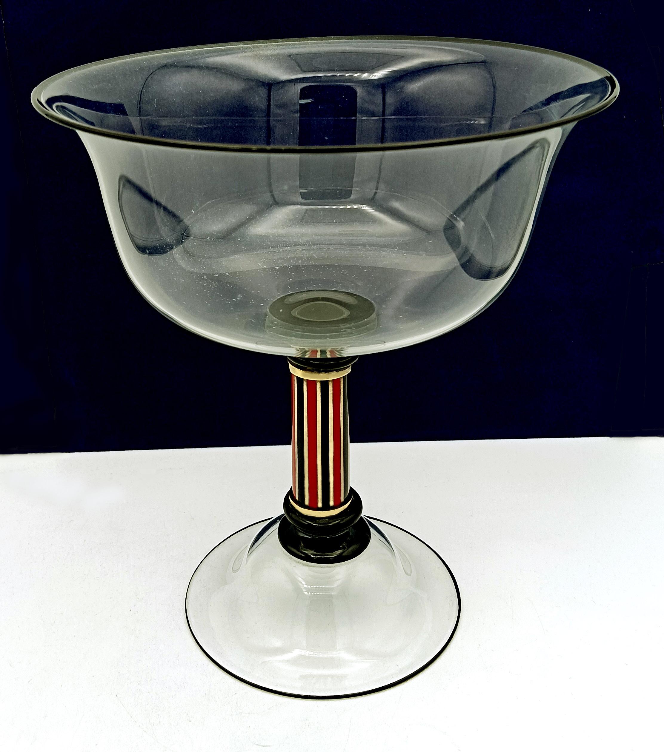 Murano glass centerpiece blown 