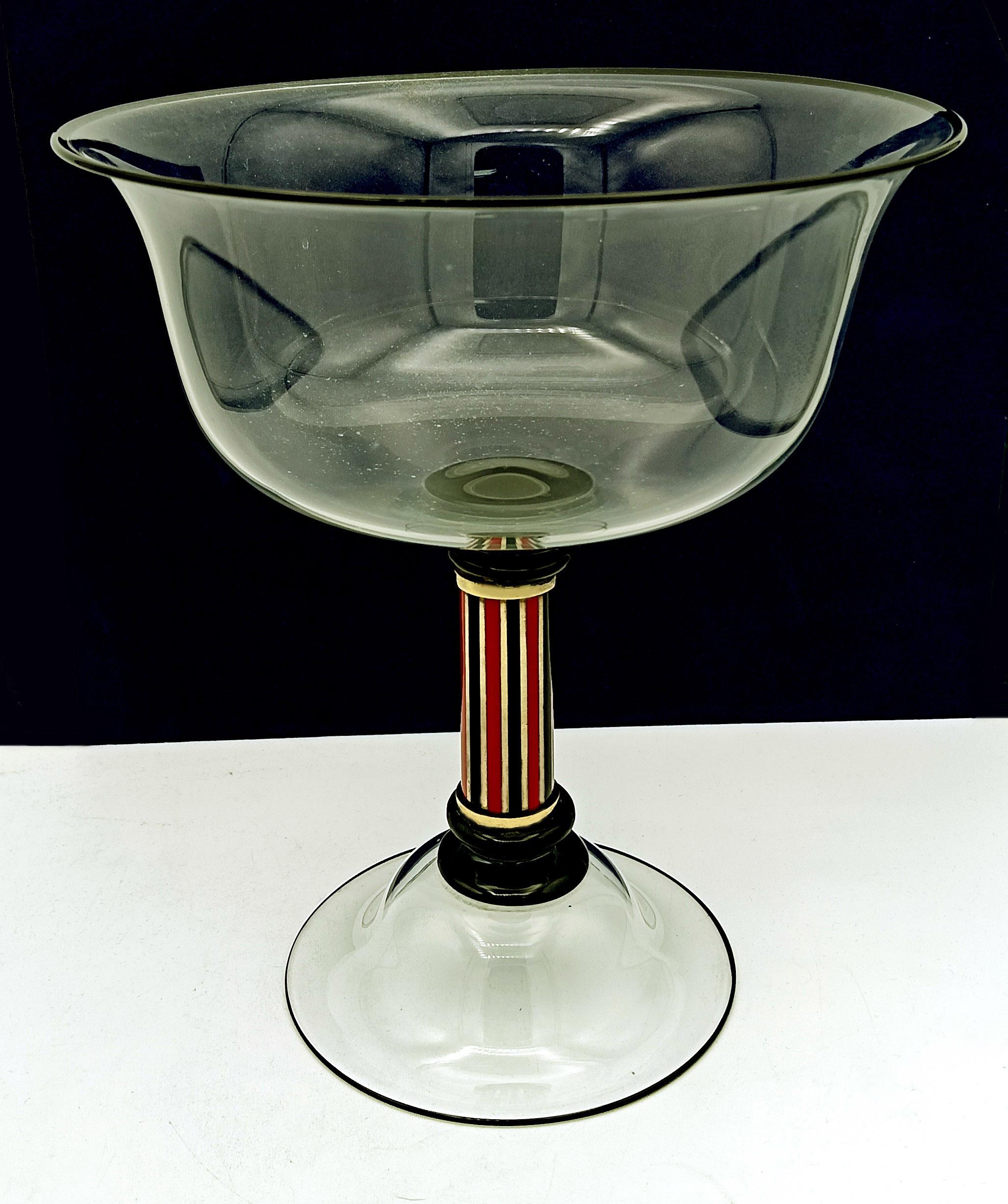 Mid-20th Century Murano glass centerpiece blown 
