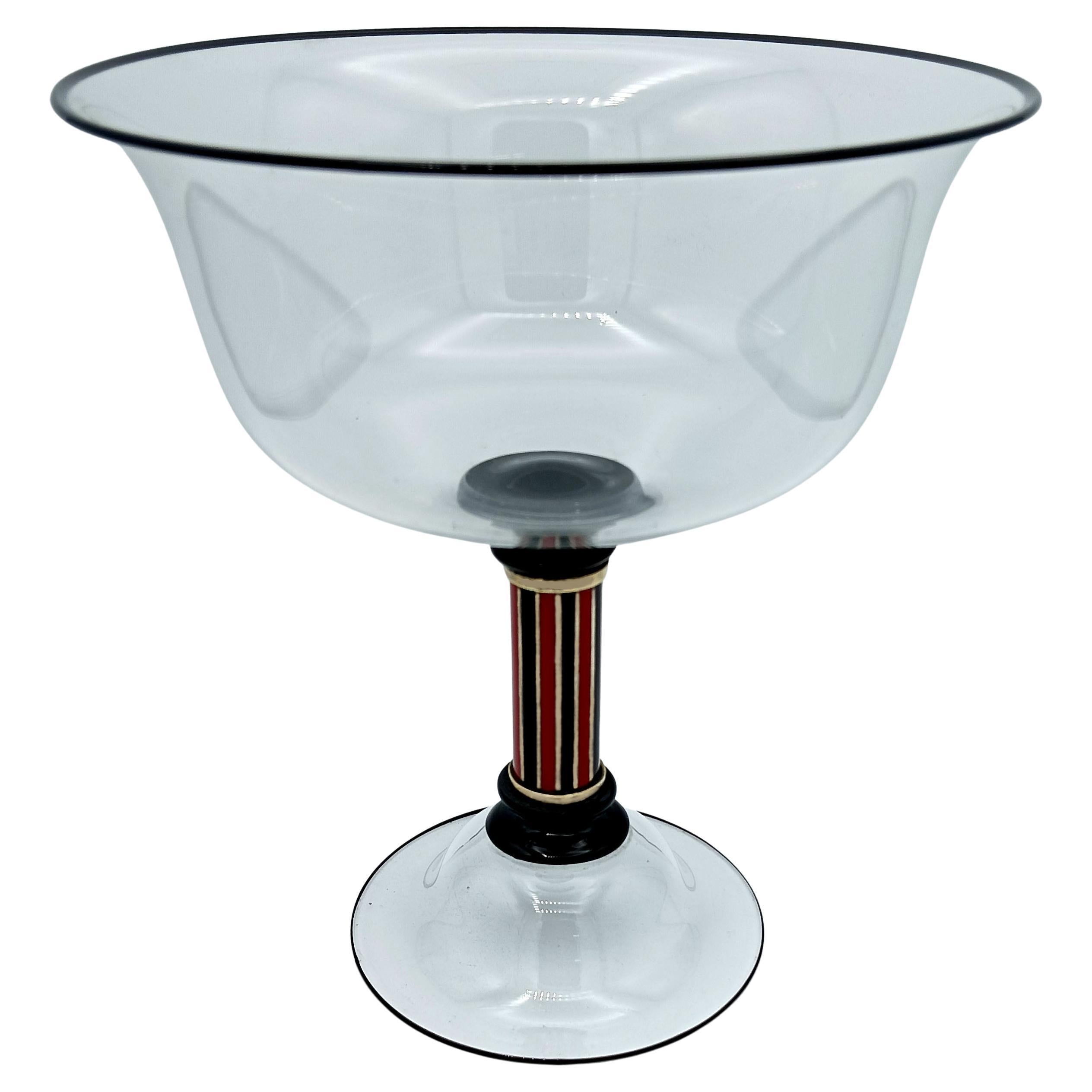 Murano glass centerpiece blown "Pauly" model 1930s Salimbeni