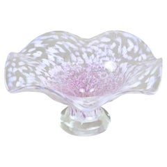 Vintage Murano Glass Centerpiece/ Glass Bowl, Late Mid Century, Italy ca. 1960/70