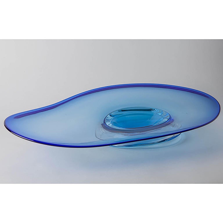 Modern Murano Glass Centerpiece Organic Shape For Sale