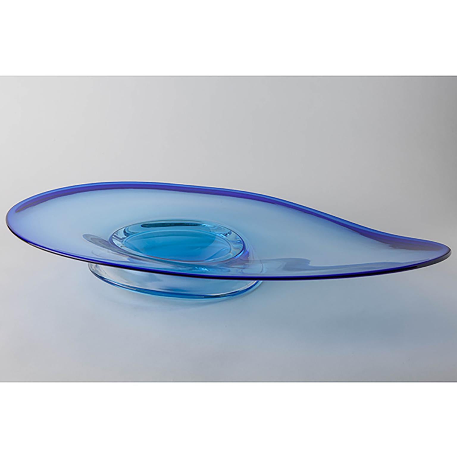 Contemporary Murano Glass Centerpiece Organic Shape For Sale