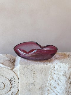Tischdekoration aus Murano-Glas von Archimede Seguso, rosa und lila, 1970
