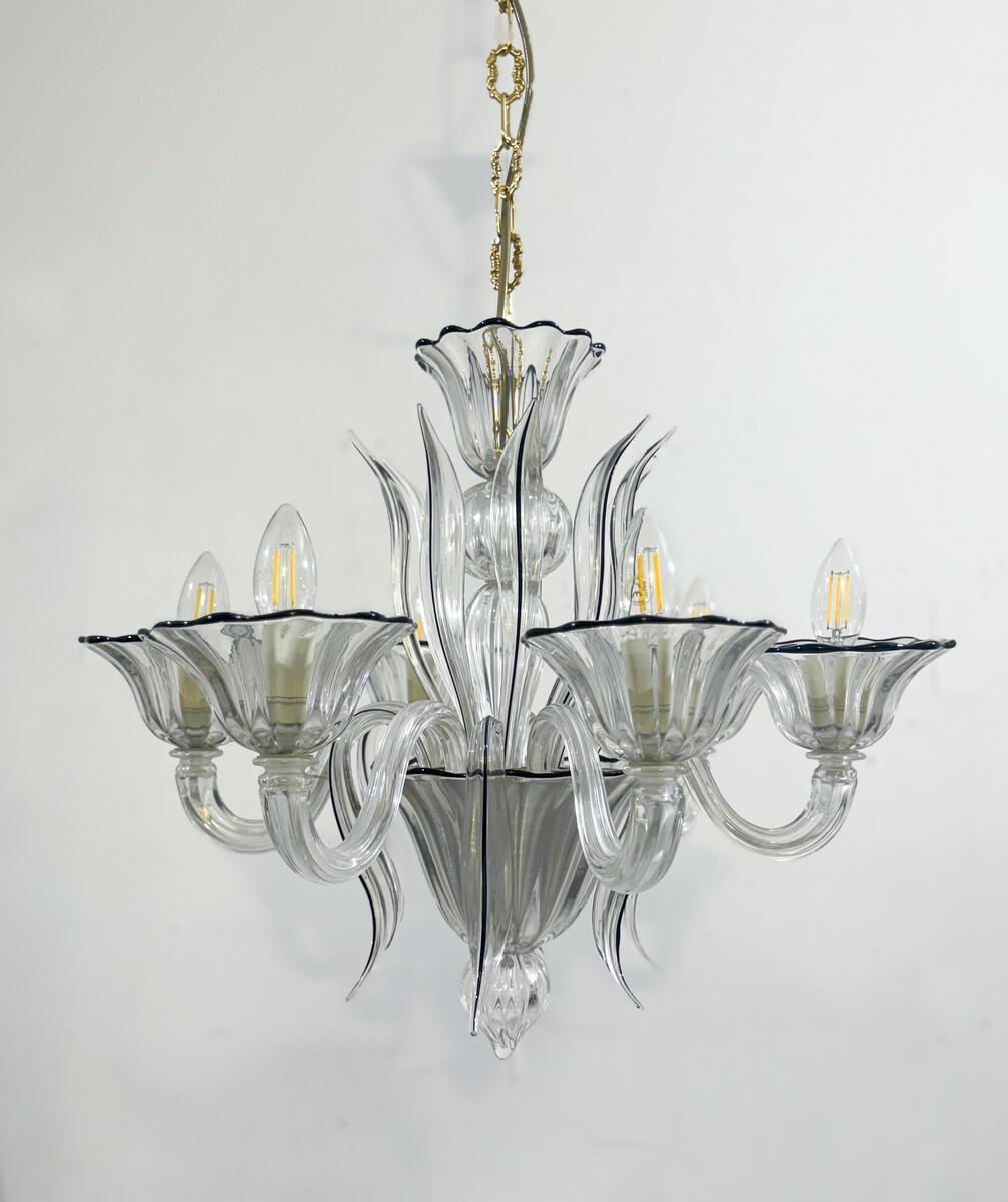 Italiano Lampadario in vetro di Murano, anni '50 in vendita