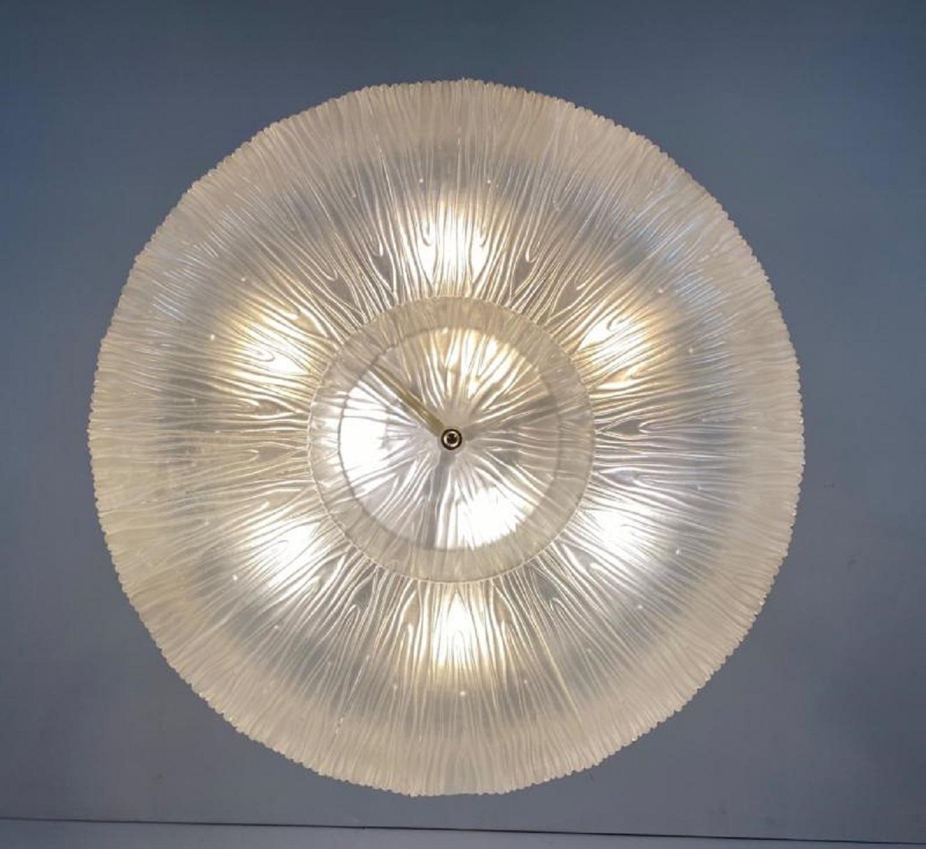 Lustre en verre de Murano moderne du milieu du siècle dernier, années 1950 en vente 2