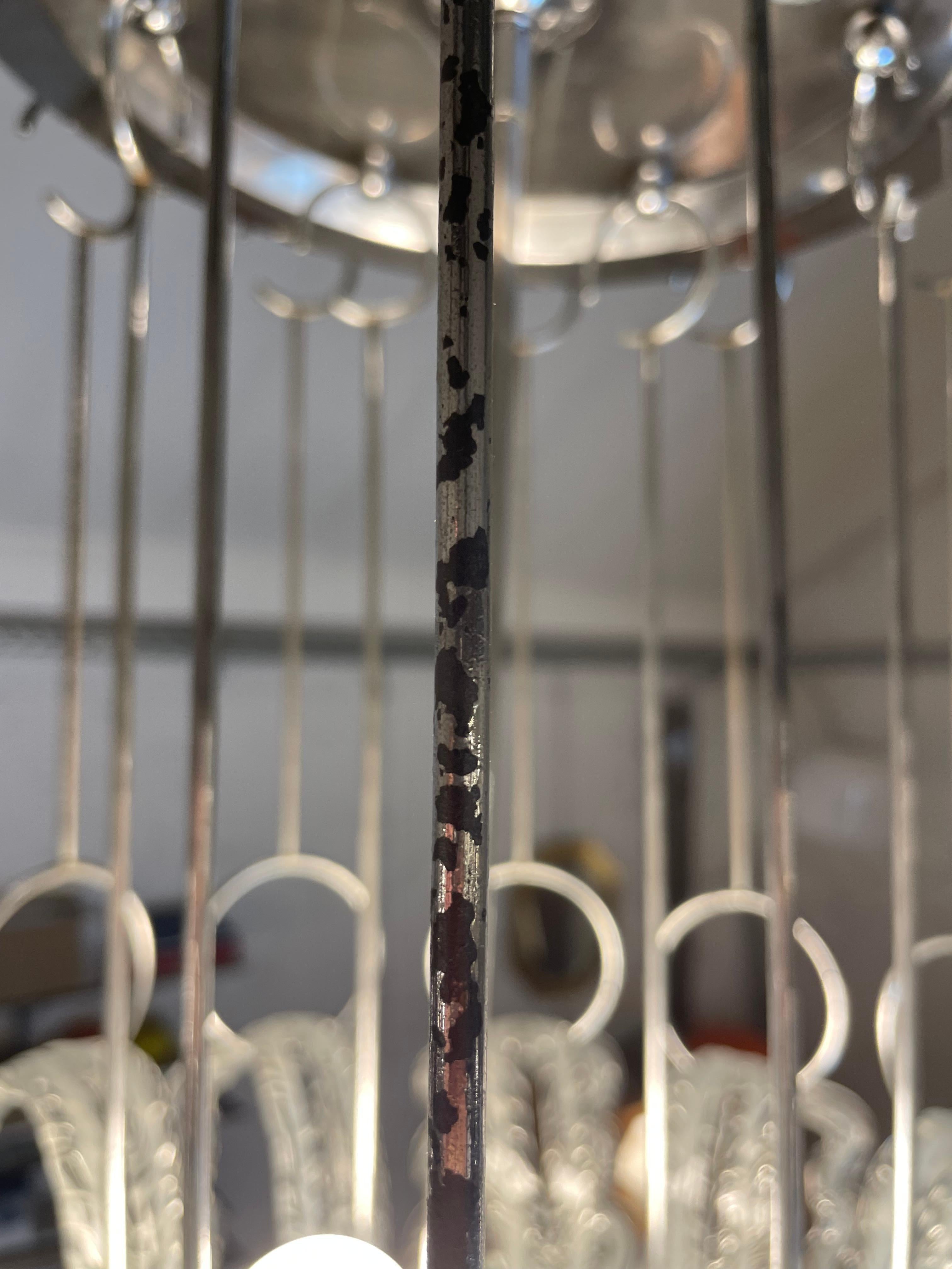 Lampadario in vetro di Murano, anni '70 in vendita 5