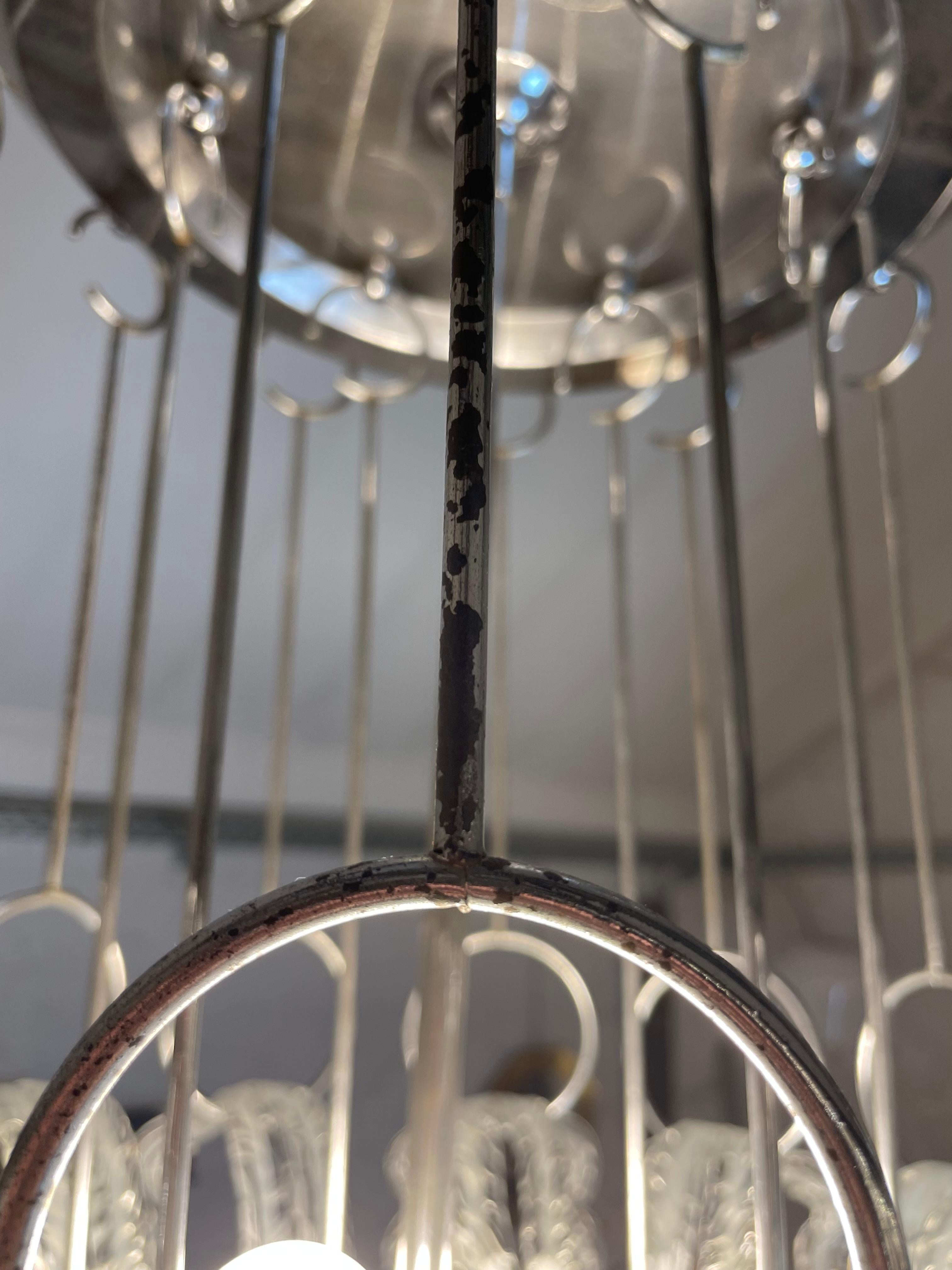 Lampadario in vetro di Murano, anni '70 in vendita 6