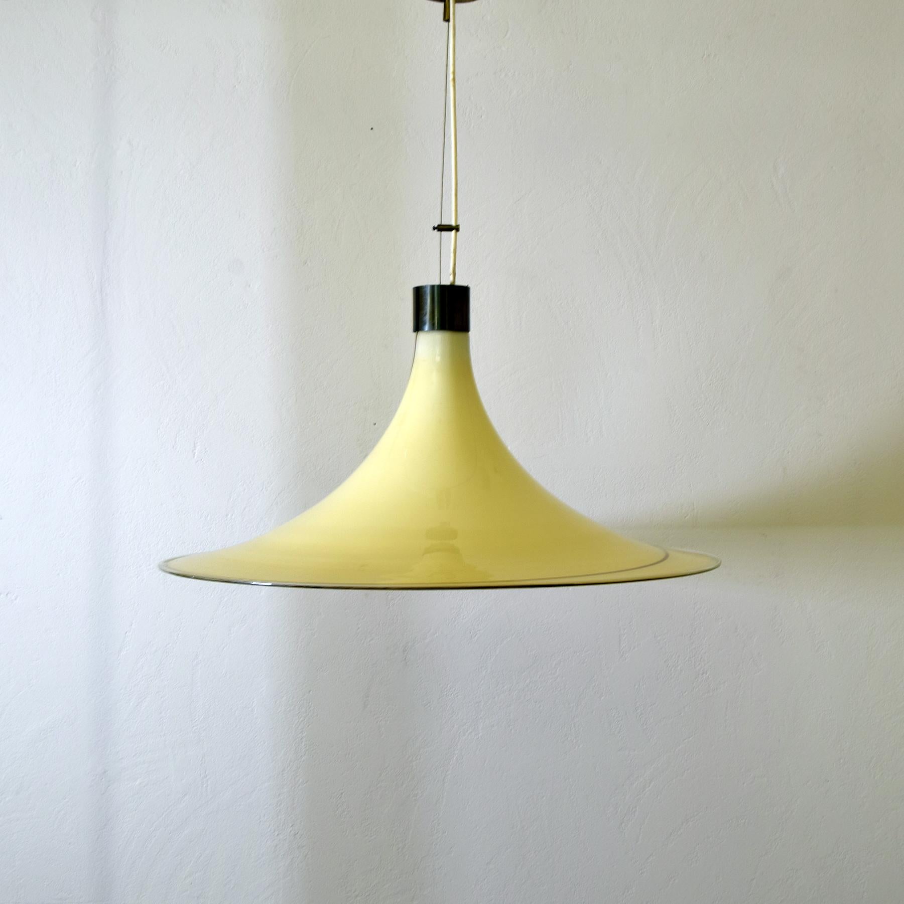 Mid-Century Modern Murano glass chandelier 1970s. For Sale