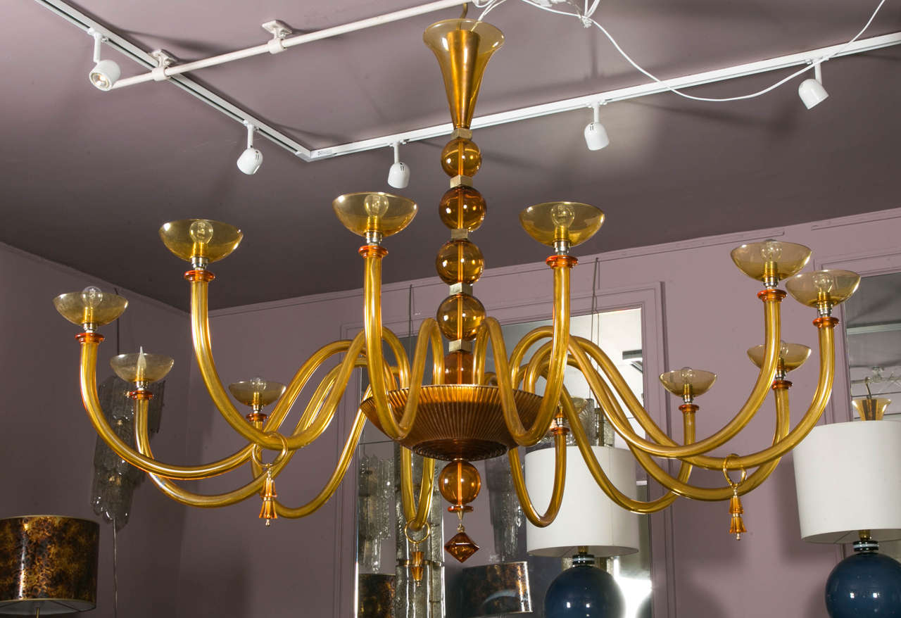 Modern Murano Glass Chandelier at Cost Price For Sale