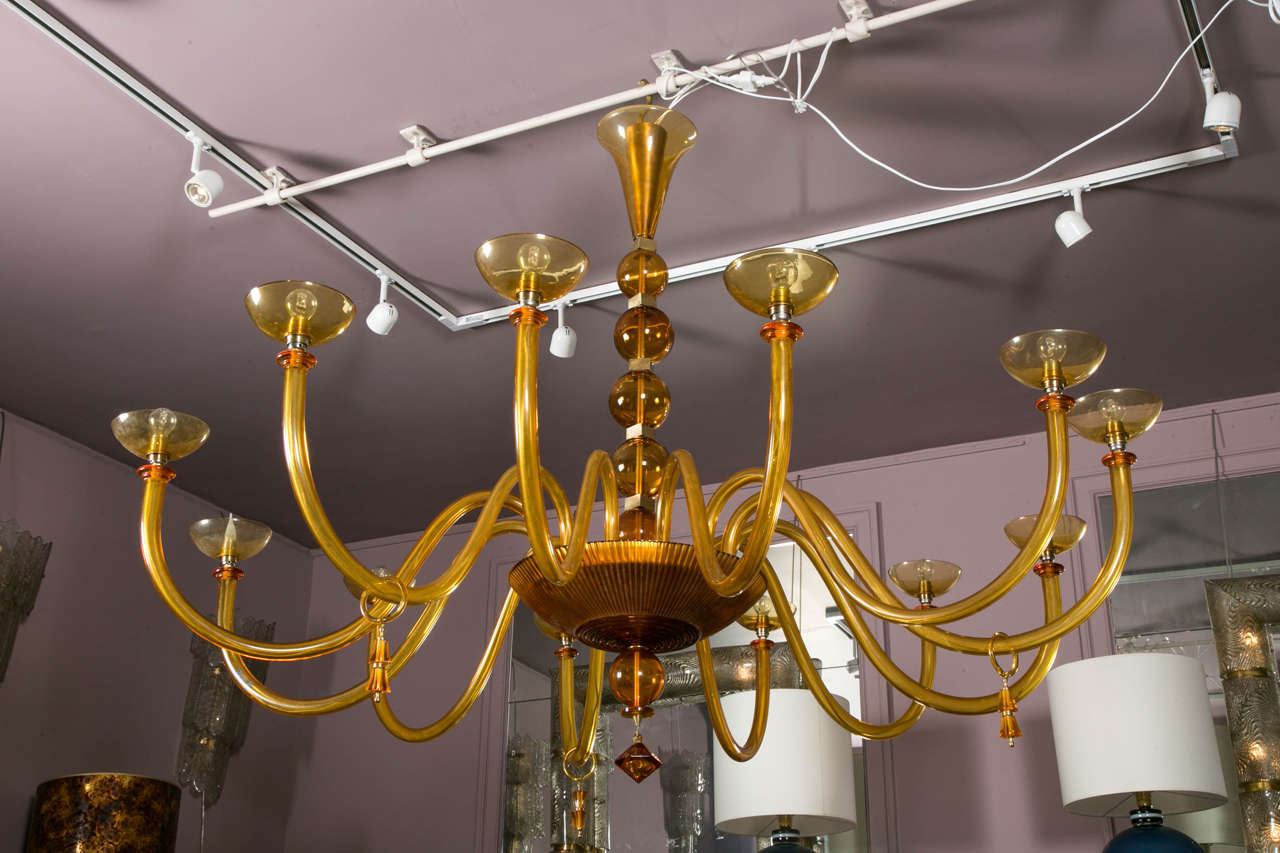 Italian Murano Glass Chandelier at Cost Price For Sale