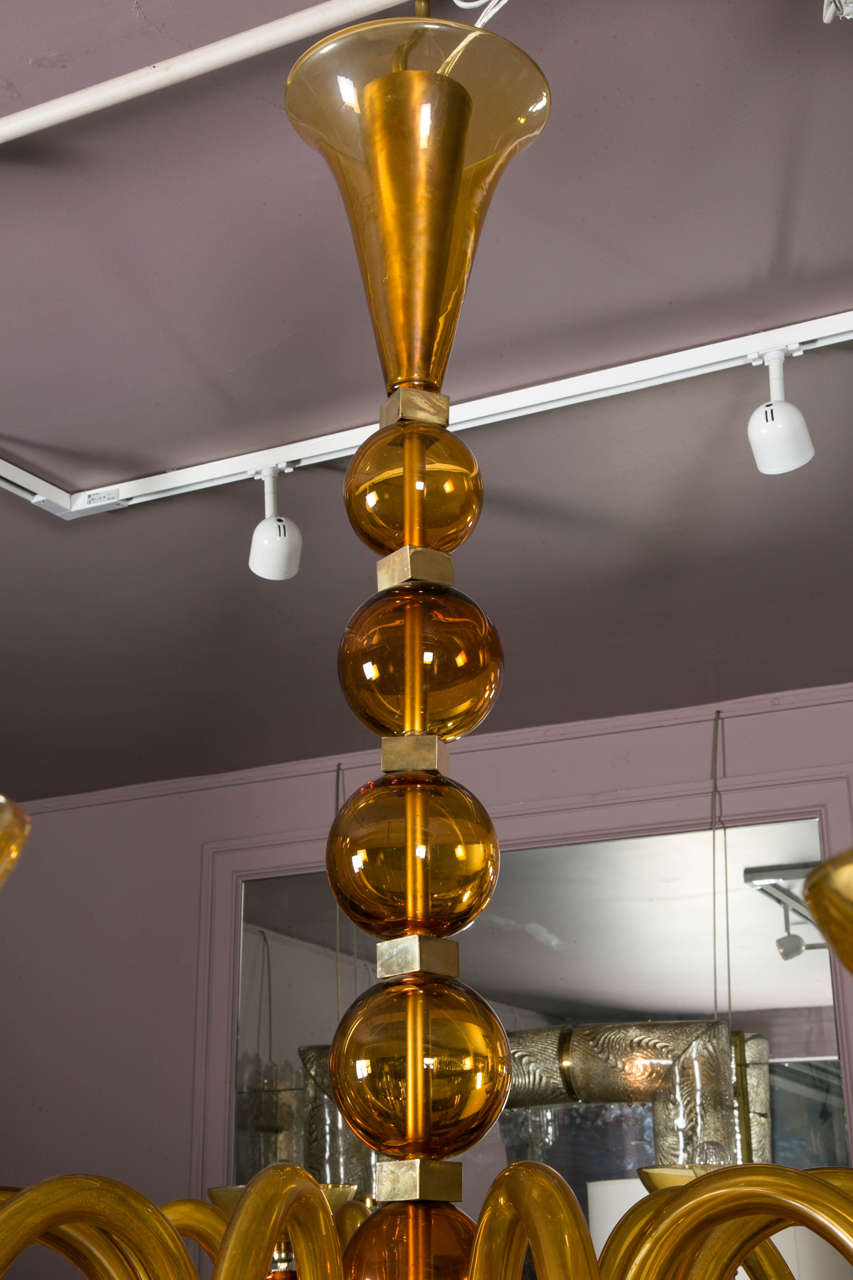 Late 20th Century Murano Glass Chandelier at Cost Price For Sale