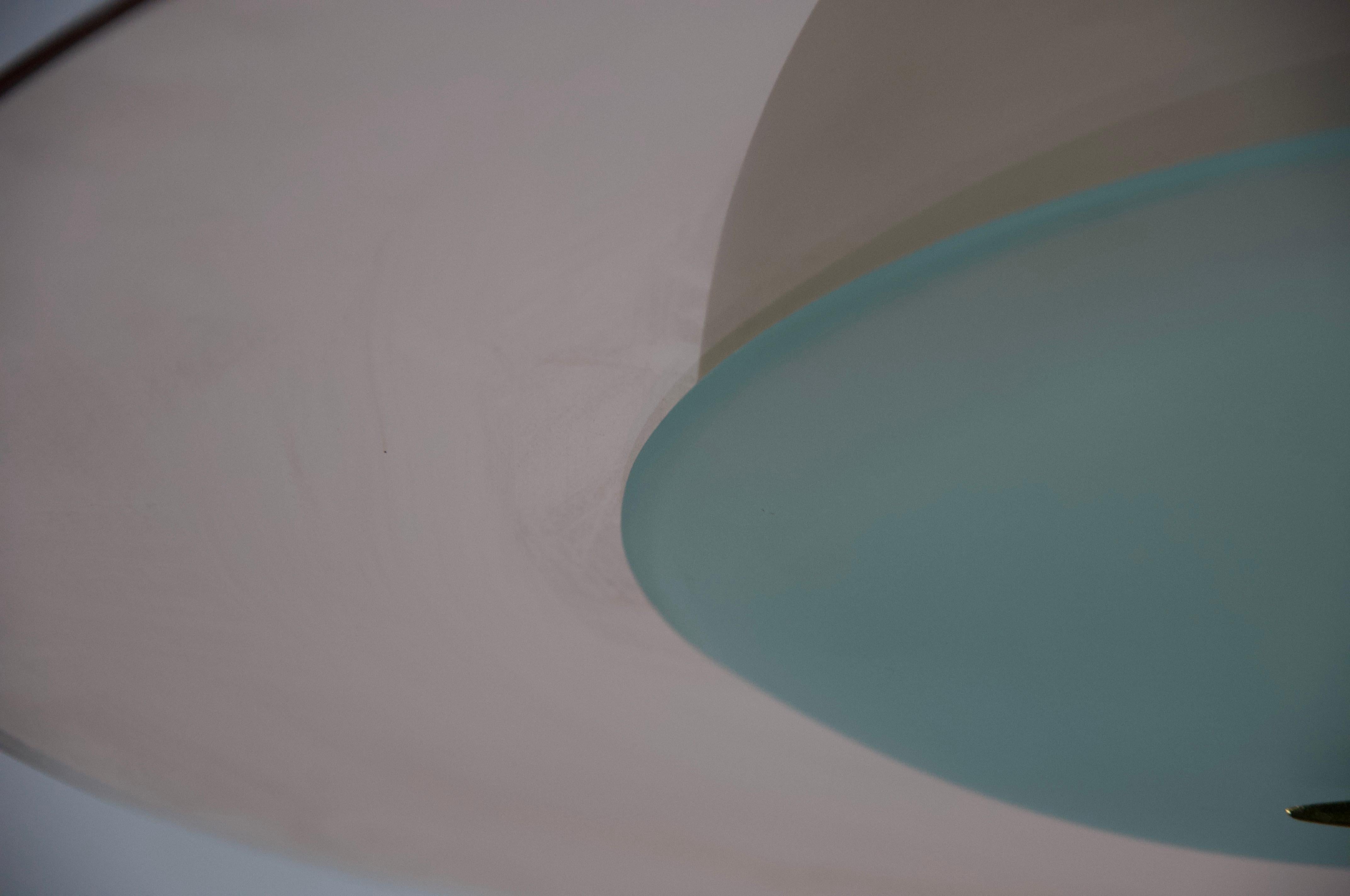 Lámpara de cristal de Murano atribuida a Pietro Chiesa para Fontana Arte, años 50, Italia en venta 6