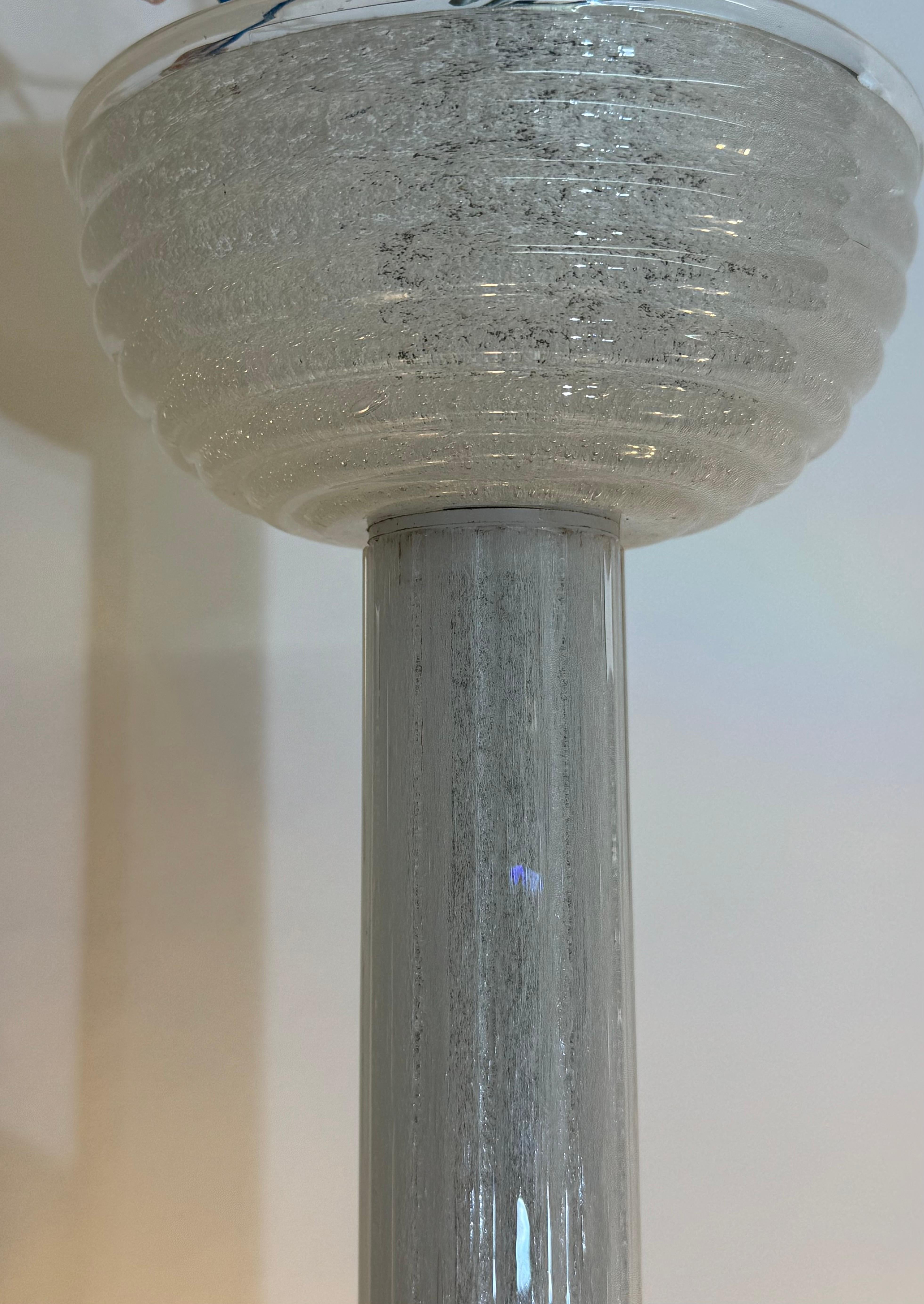 Lampadario in vetro di Murano attribuito a Seguso, metà del XX secolo In condizioni ottime in vendita a Warsaw, PL