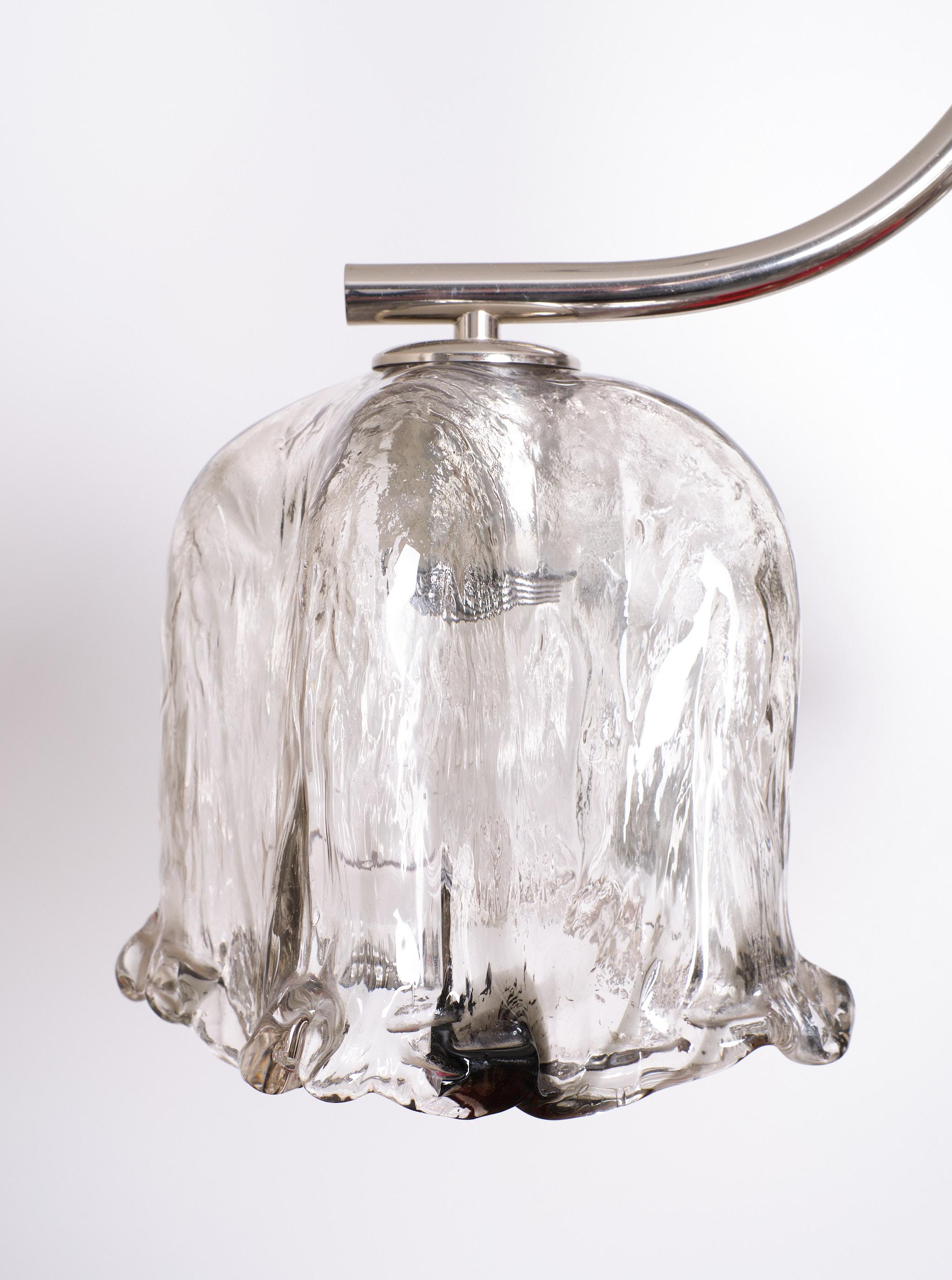 Late 20th Century Murano Glass Chandelier attrib Mazzega  1970s   For Sale