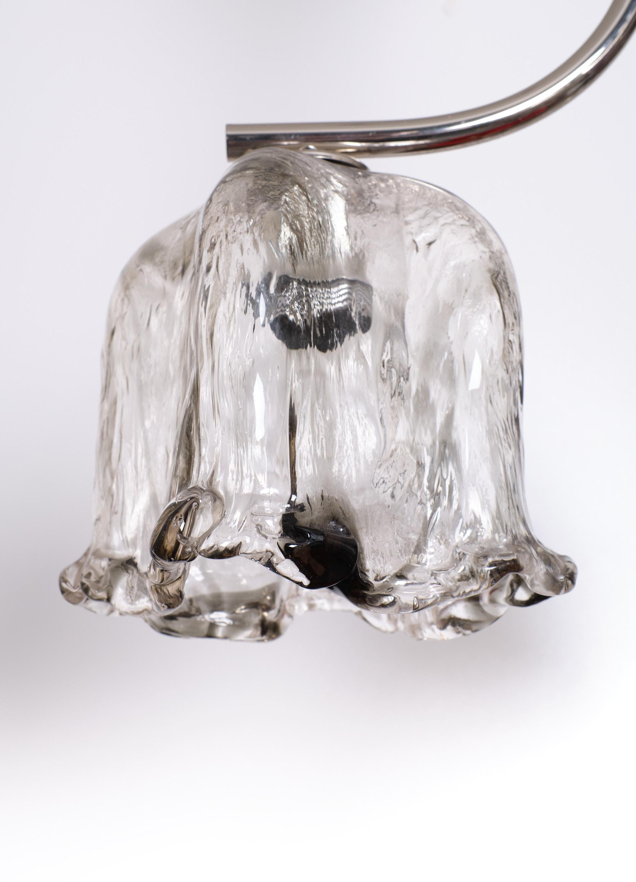 Murano Glass Chandelier attrib Mazzega  1970s   For Sale 1