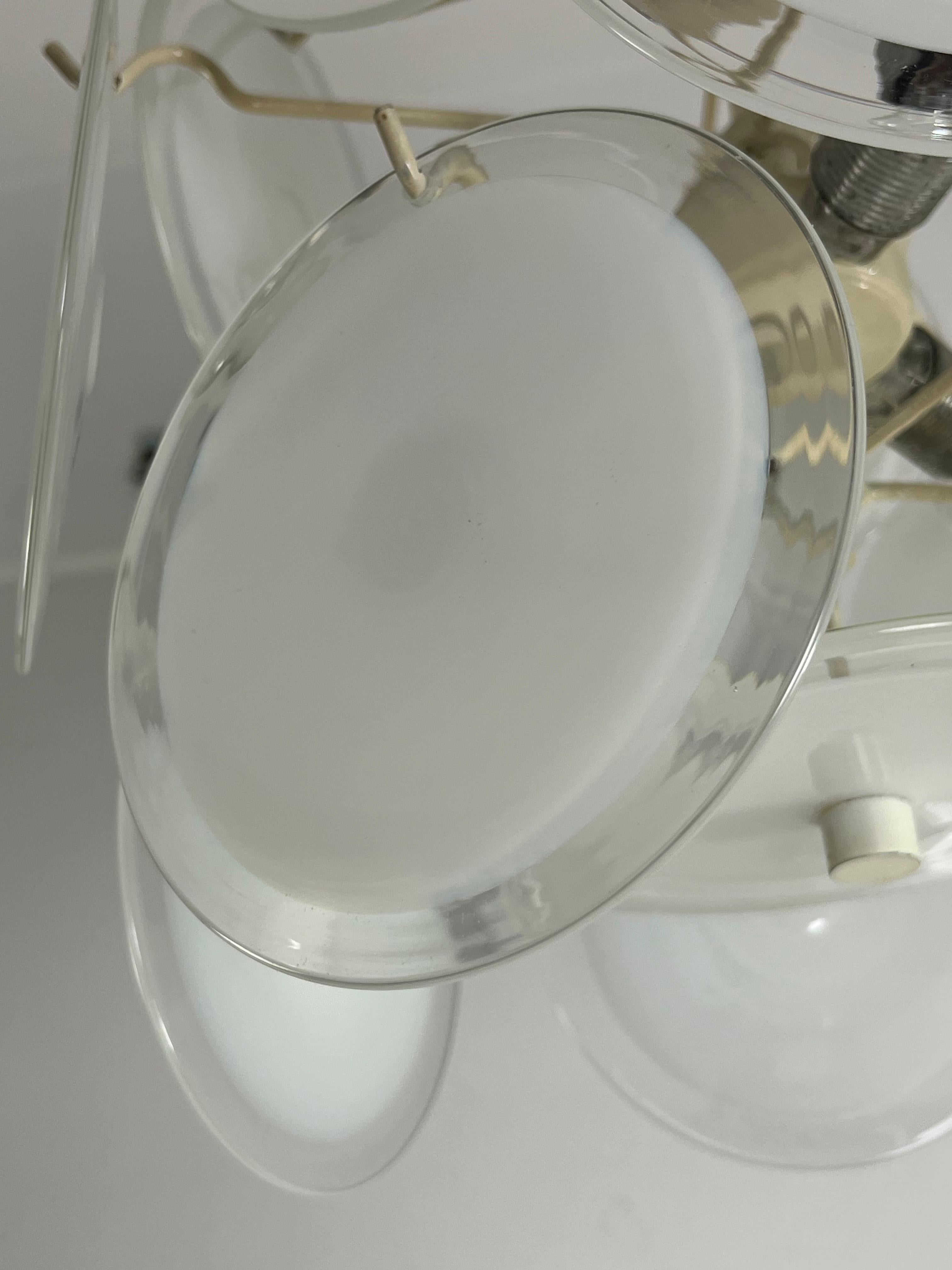 Mid-20th Century Murano Glass Chandelier Attributed To Gino Vistosi 1960s For Sale